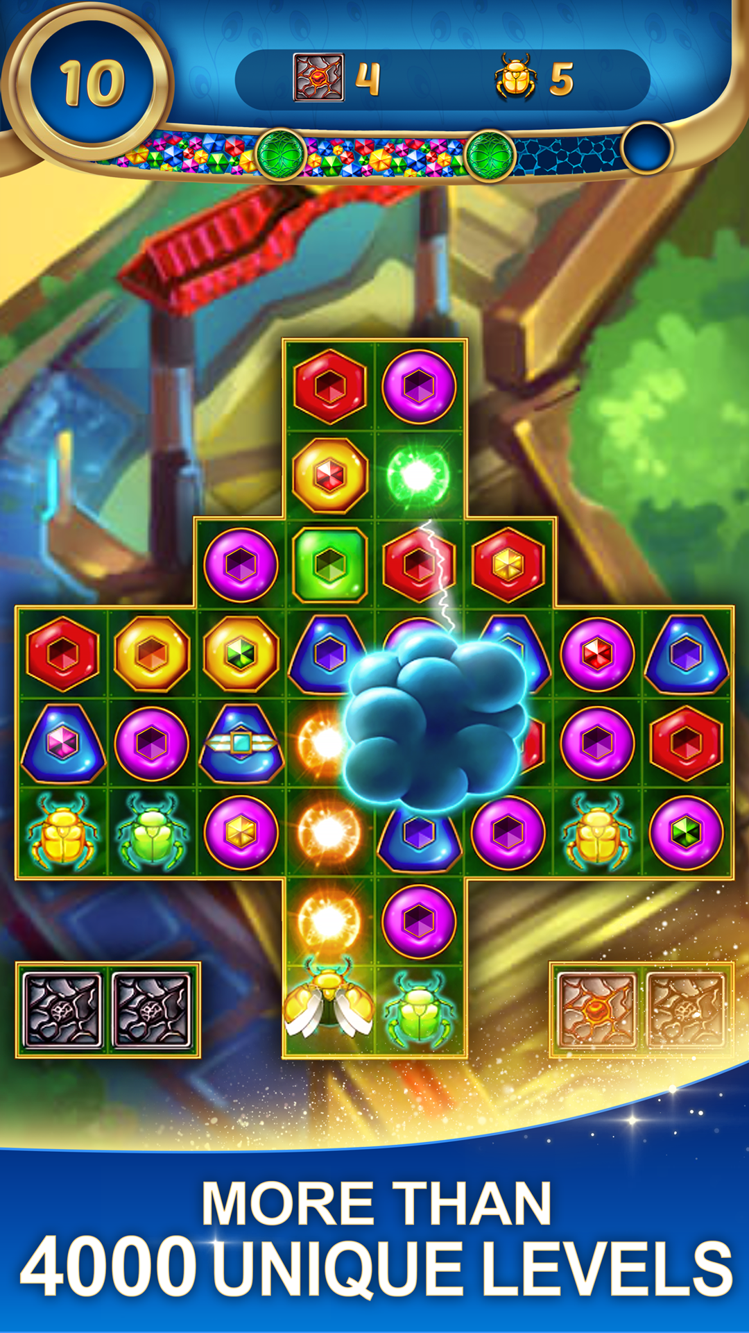اسکرین شات 4 بازی Lost Jewels - Match 3 Puzzle