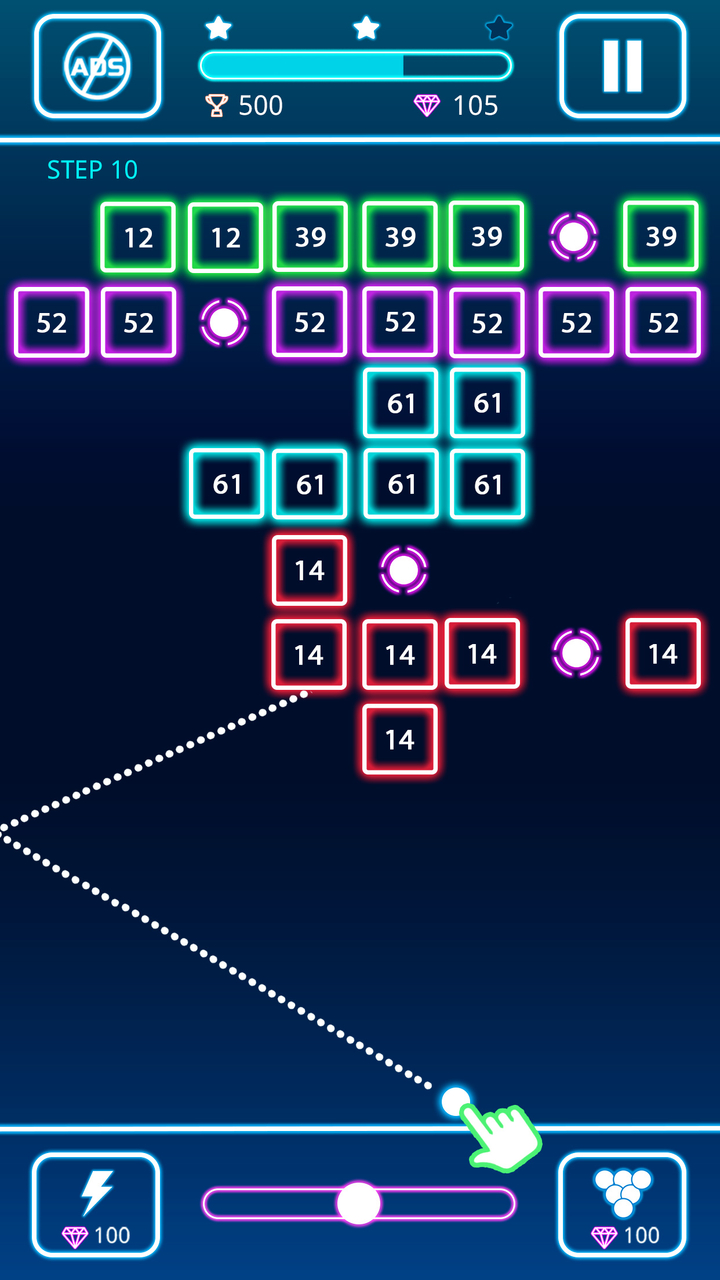 اسکرین شات 1 بازی Bricks Breaker: Deluxe Crusher