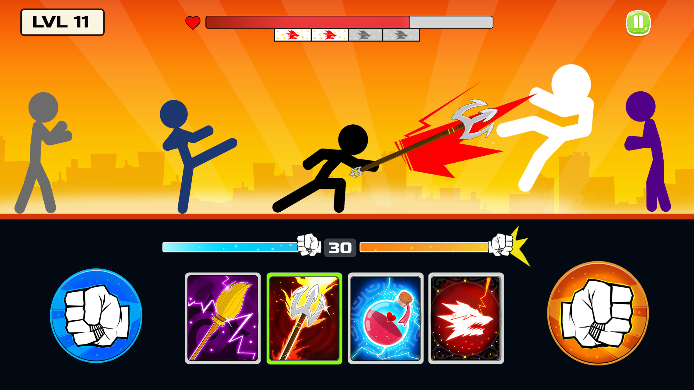 اسکرین شات 2 بازی Stickman Fighter : Mega Brawl