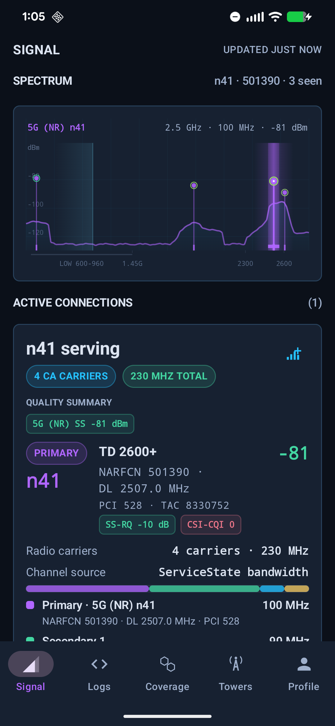 اسکرین شات 1 برنامه LTE Discovery