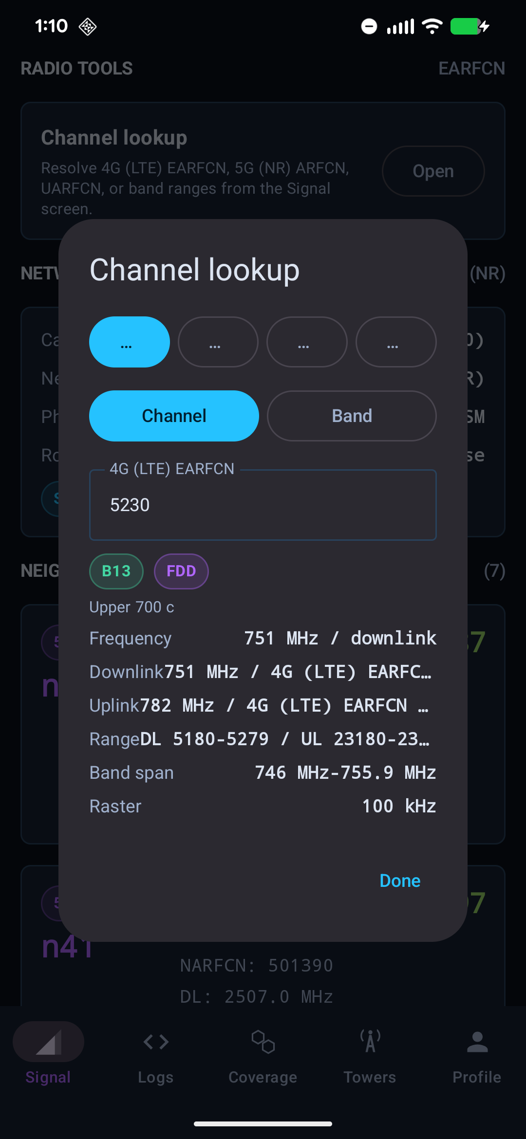 اسکرین شات 4 برنامه LTE Discovery