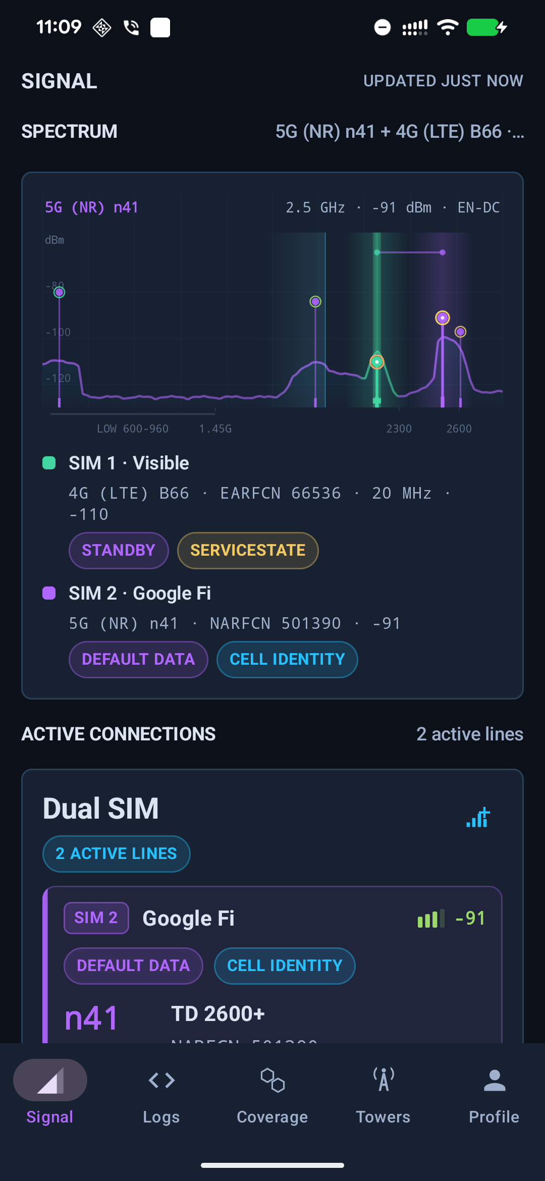 اسکرین شات 1 برنامه LTE Discovery
