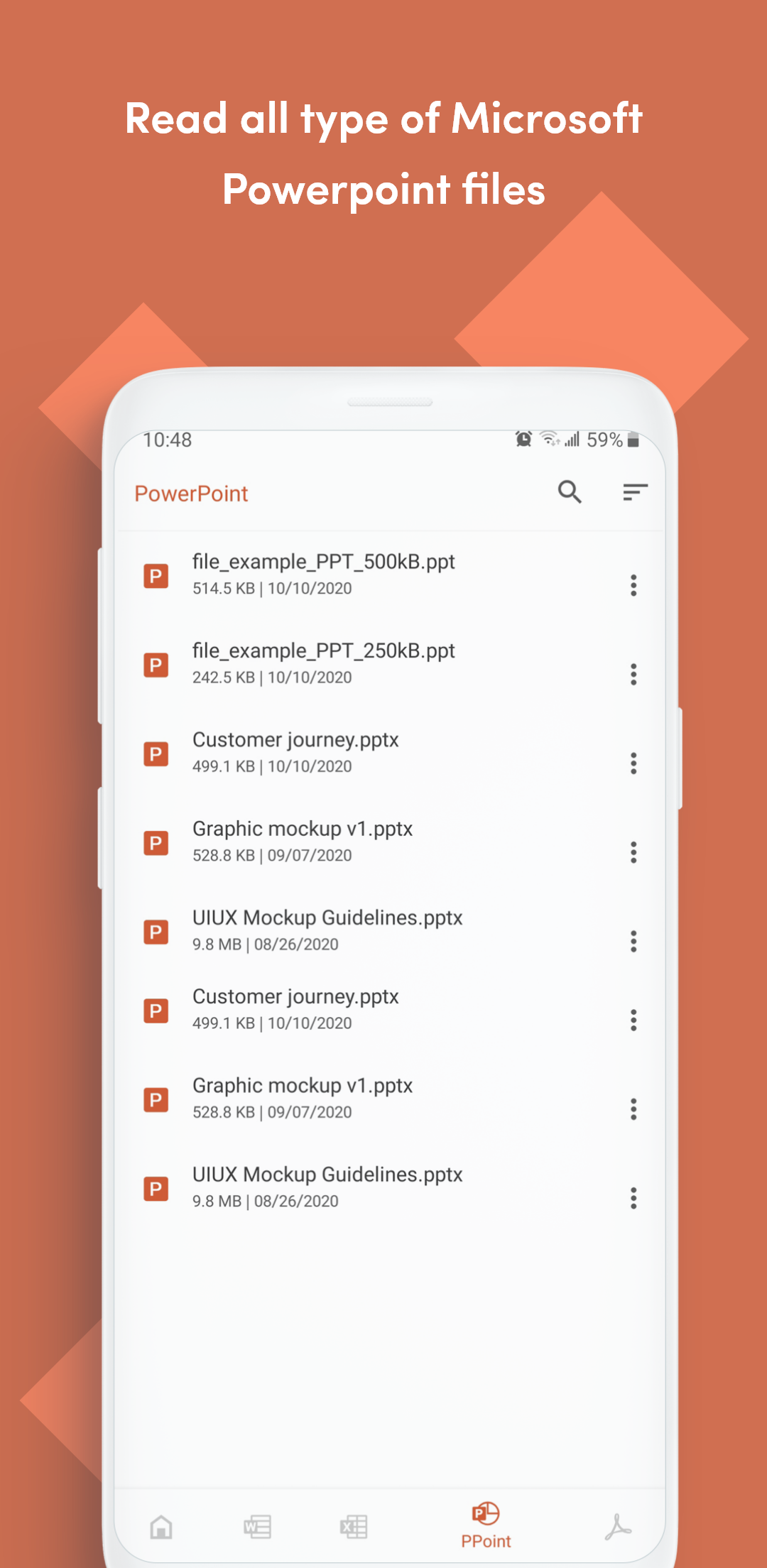 اسکرین شات 5 برنامه Office Reader - PDF,Word,Excel