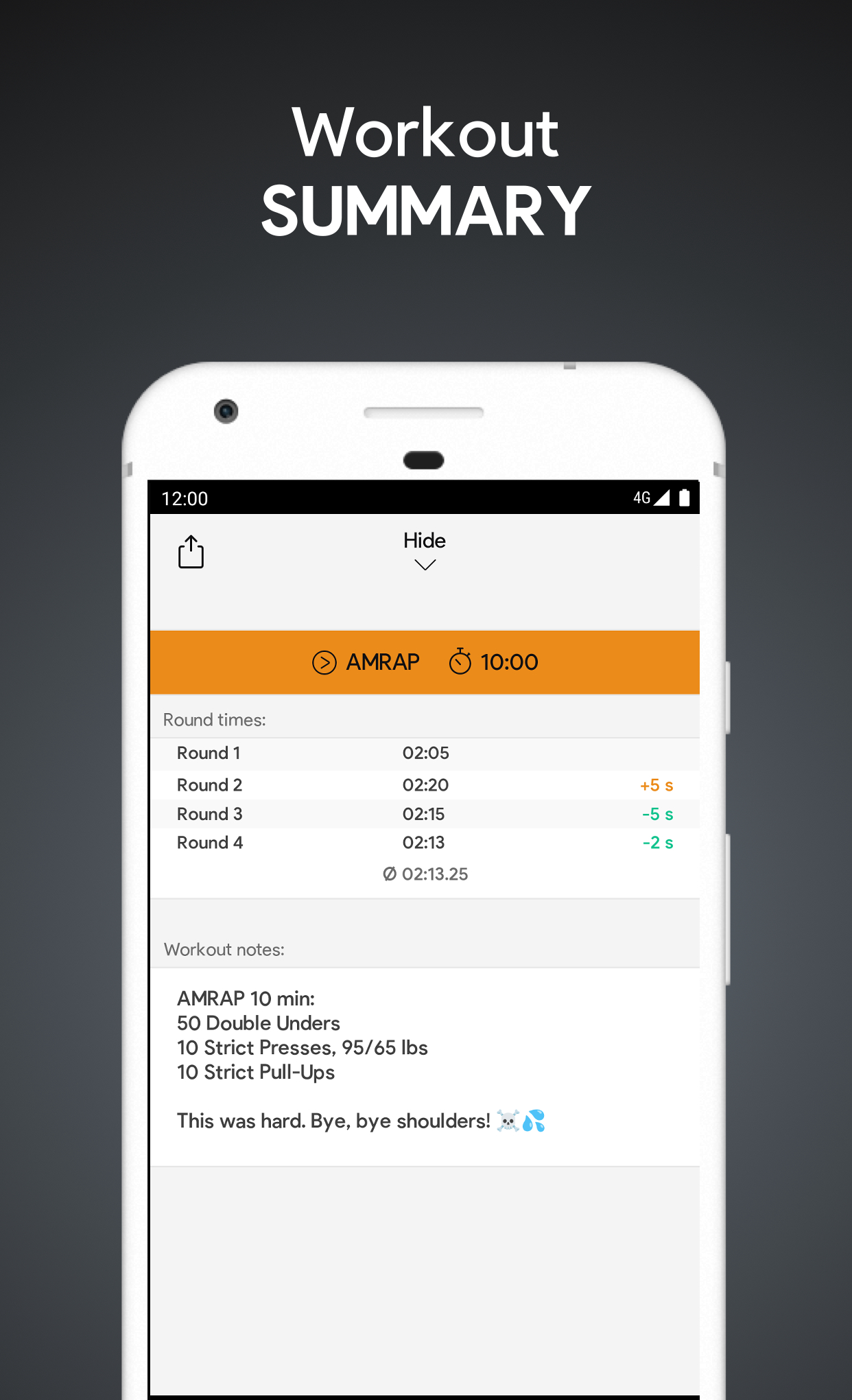 اسکرین شات 6 برنامه SmartWOD Timer - WOD timer