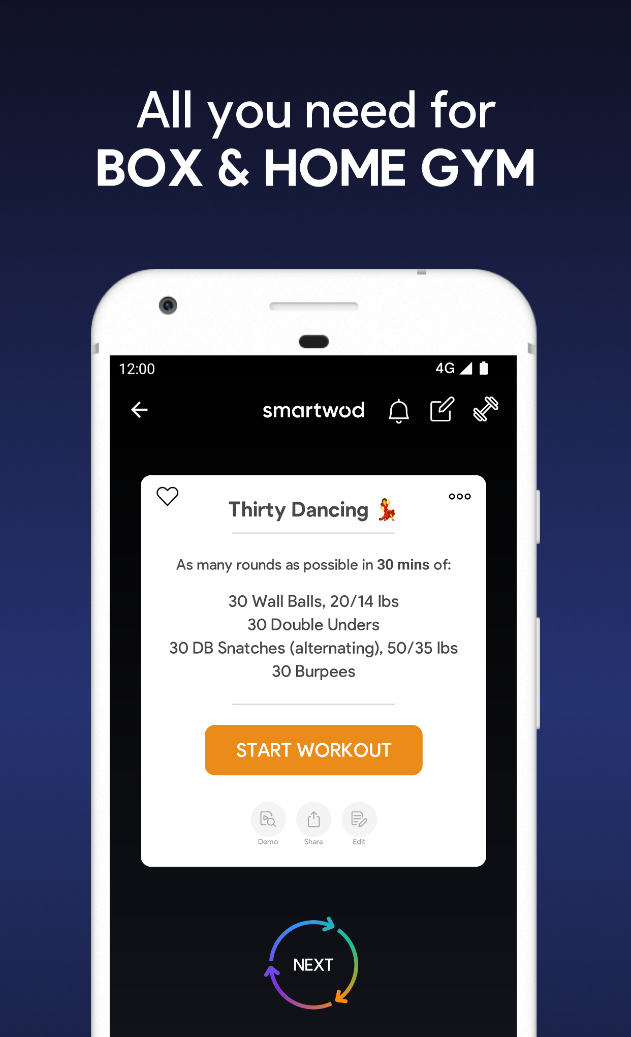 اسکرین شات 3 برنامه SmartWOD Workout Generator