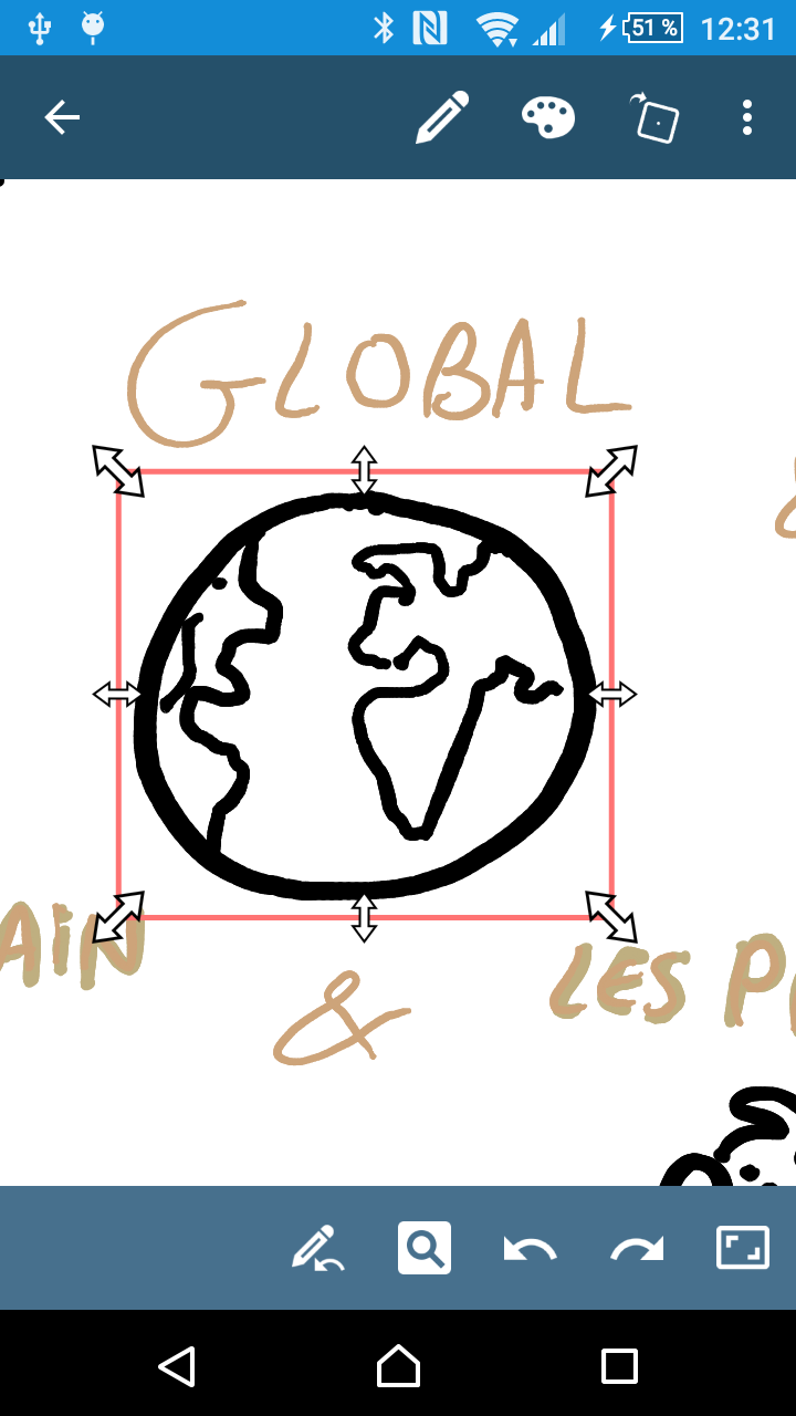 اسکرین شات 2 برنامه HandWrite Pro Note & Draw