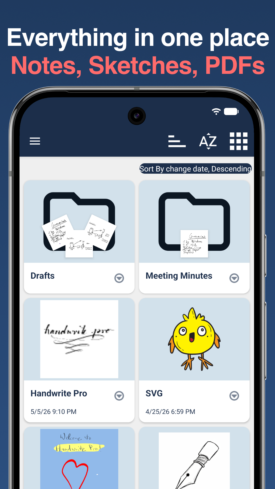 اسکرین شات 1 برنامه HandWrite Pro Vector Notes