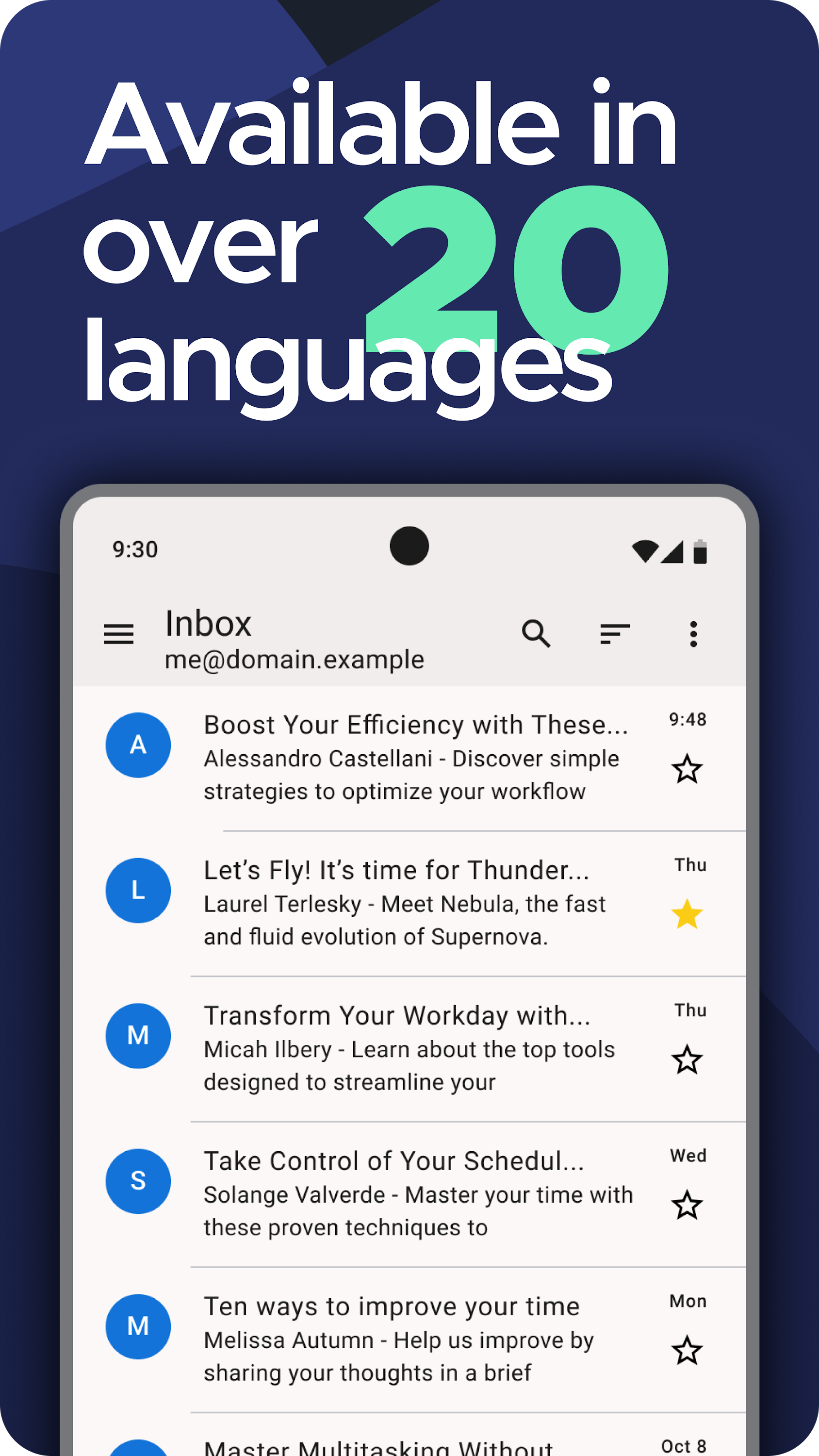 اسکرین شات 8 برنامه Thunderbird: Free Your Inbox