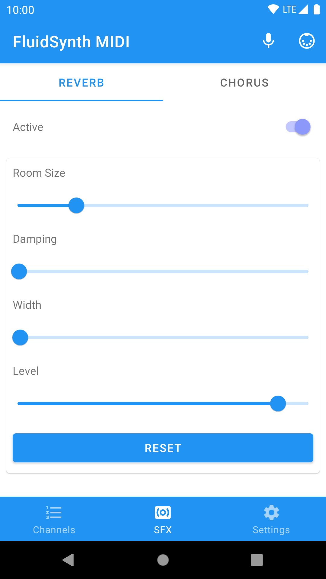 اسکرین شات 3 برنامه FluidSynth MIDI Synthesizer