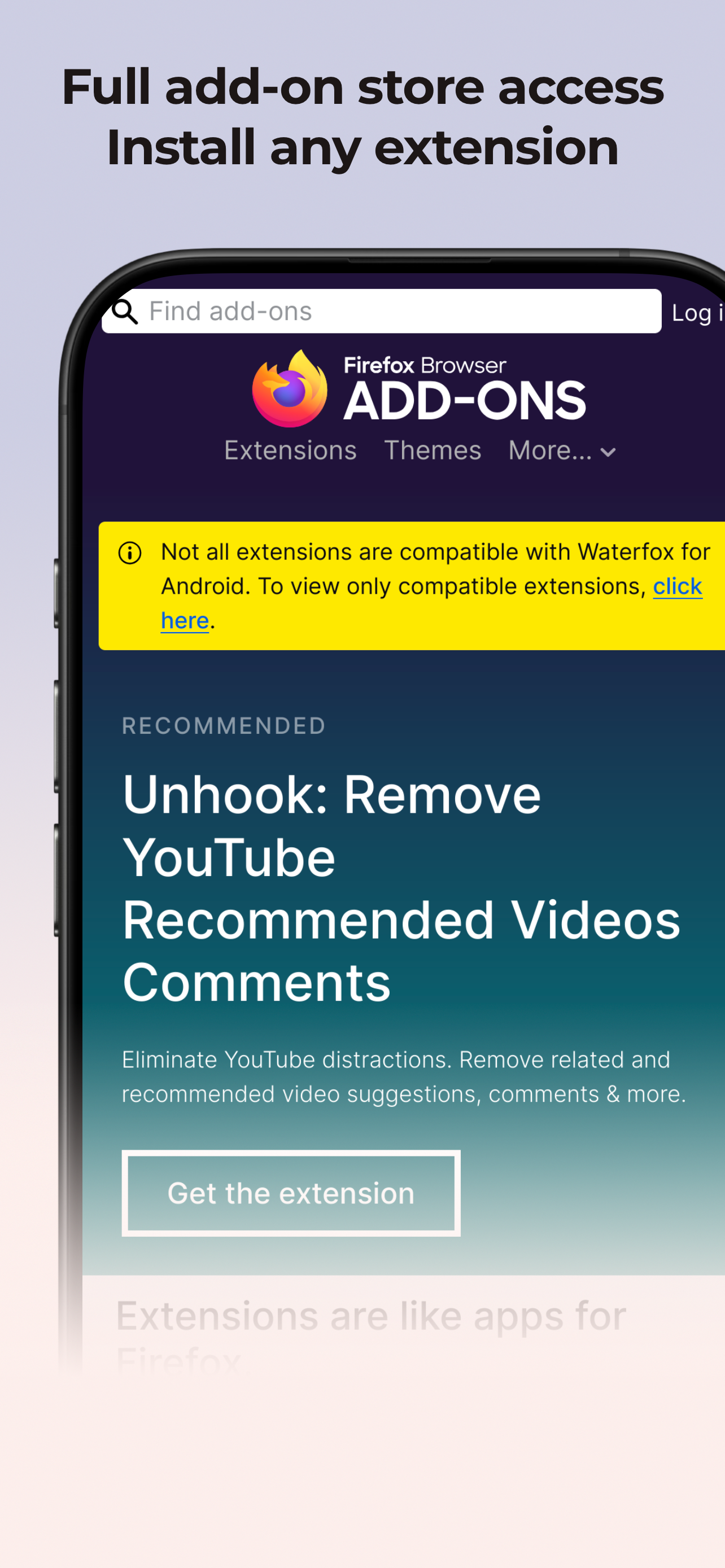 اسکرین شات 3 برنامه Waterfox: Private Web Browser