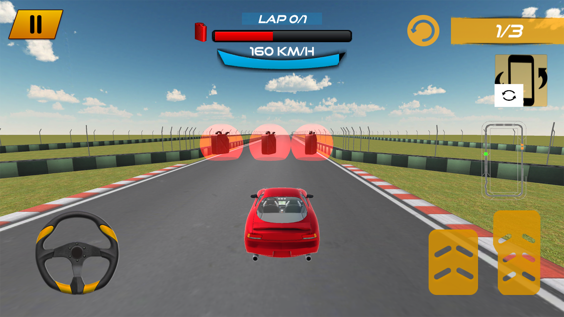 اسکرین شات 3 برنامه Race4Speed: Fast Car Drive