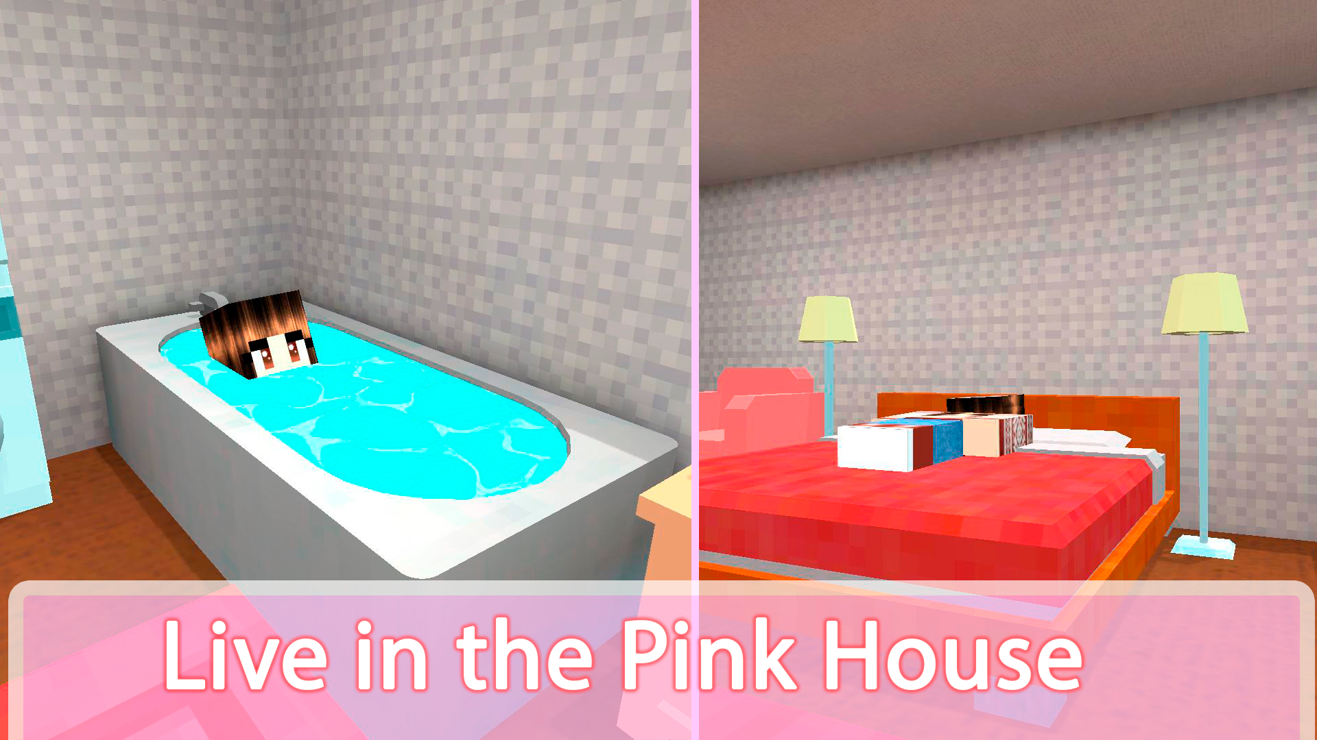 اسکرین شات 2 بازی Pink Princess House Craft Game