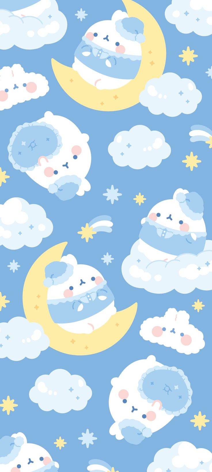 اسکرین شات 1 برنامه Blue Aesthetic Wallpaper