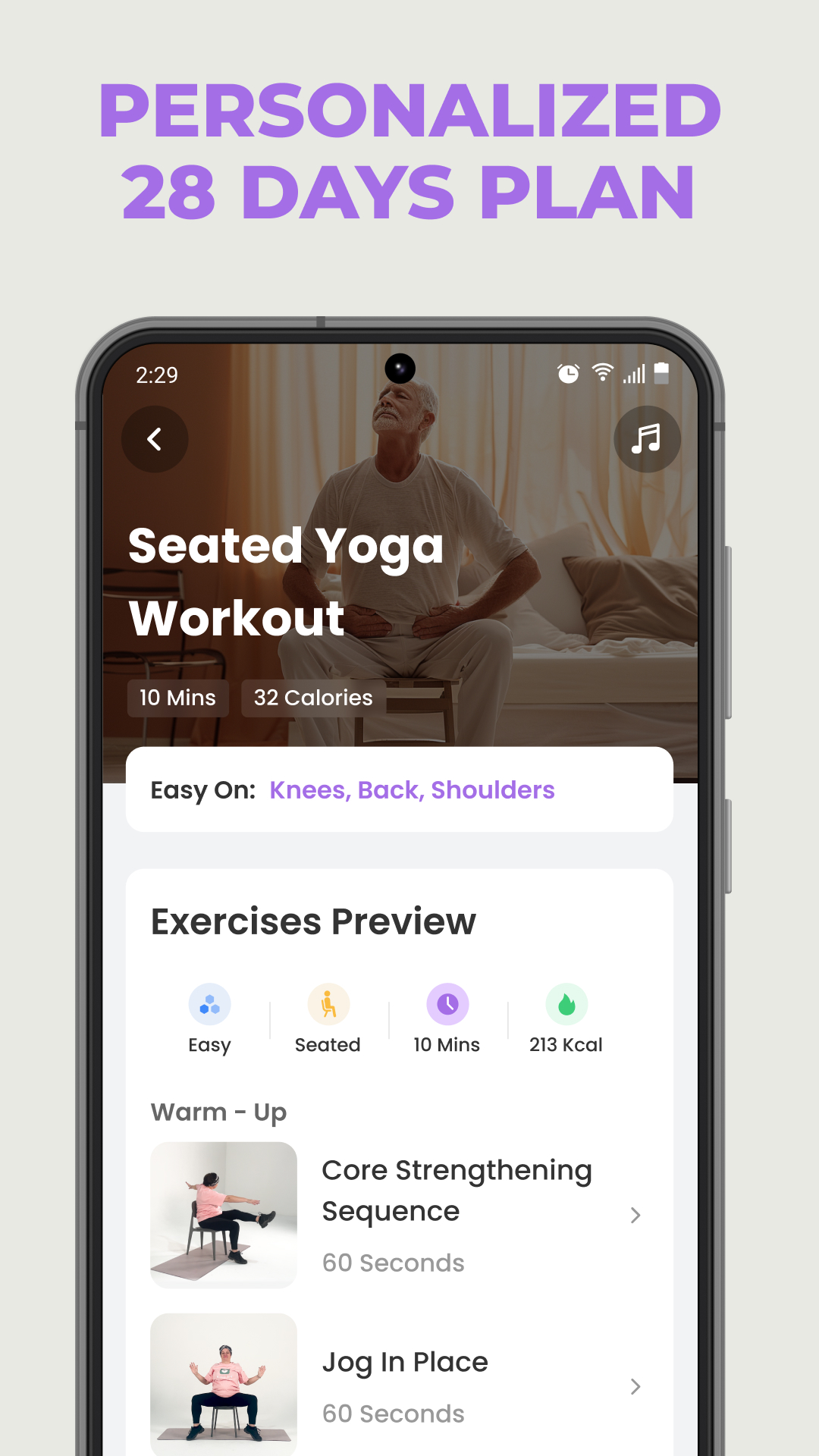 اسکرین شات 5 برنامه Chair Yoga for Seniors-EasyFIT