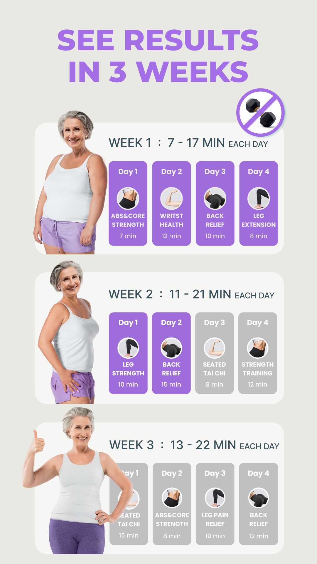 اسکرین شات 2 برنامه Chair Yoga for Seniors-EasyFIT