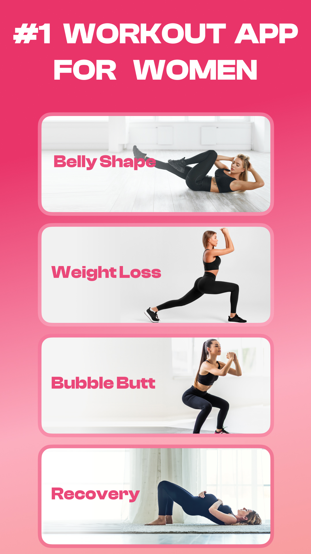 اسکرین شات 1 برنامه Workout for Women: Fit & Sweat