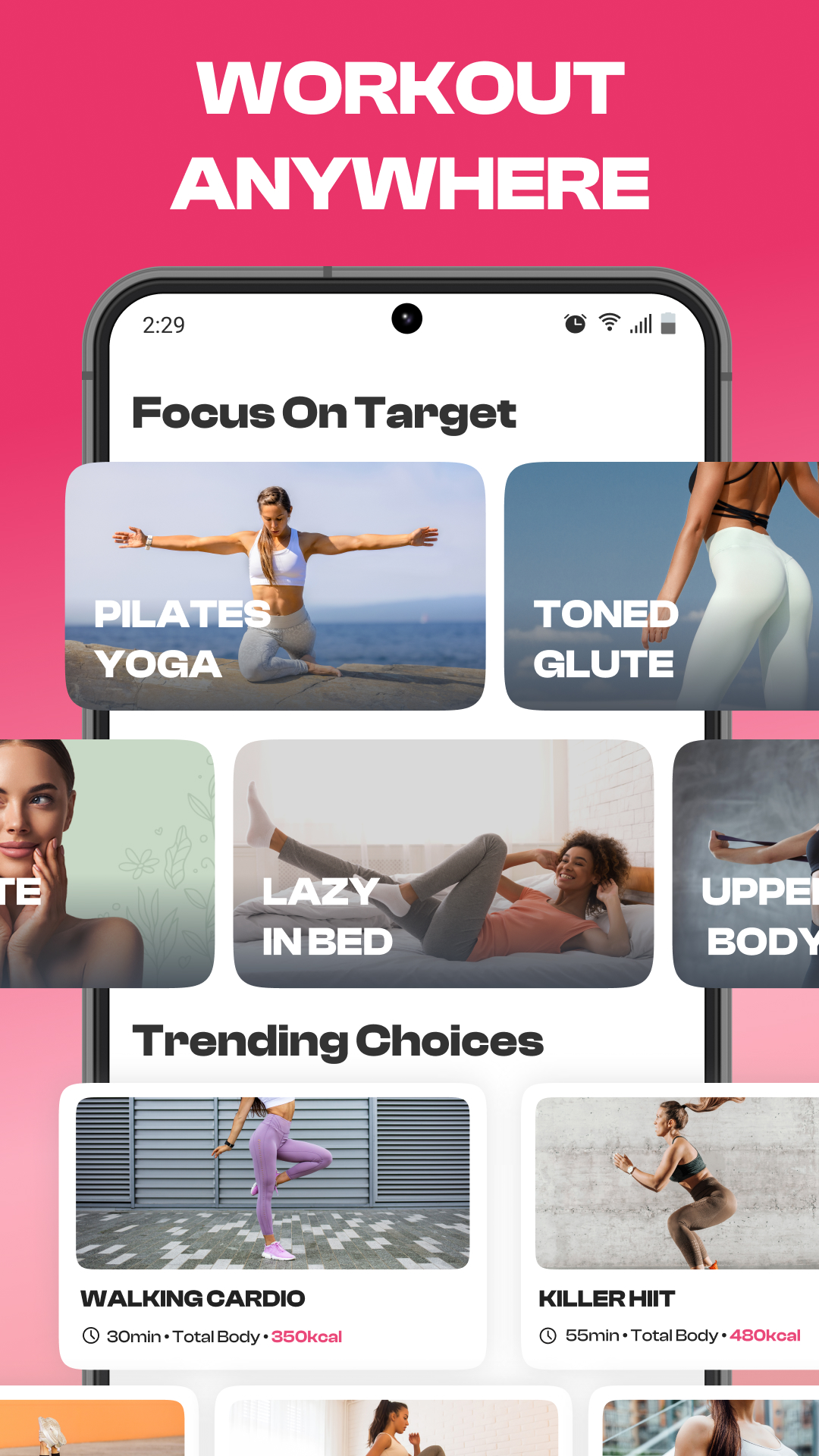 اسکرین شات 5 برنامه Workout for Women: Fit & Sweat