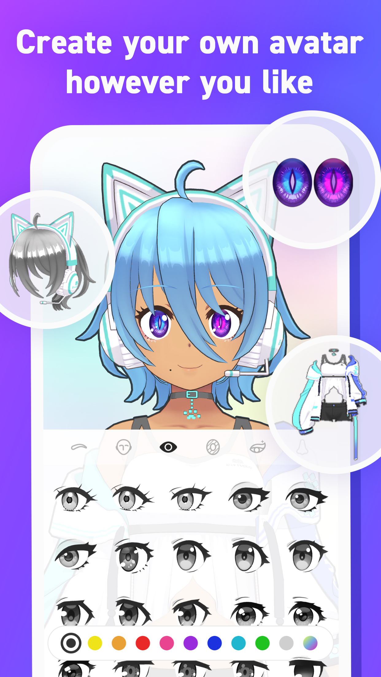 اسکرین شات 3 برنامه REALITY-Become an Anime Avatar