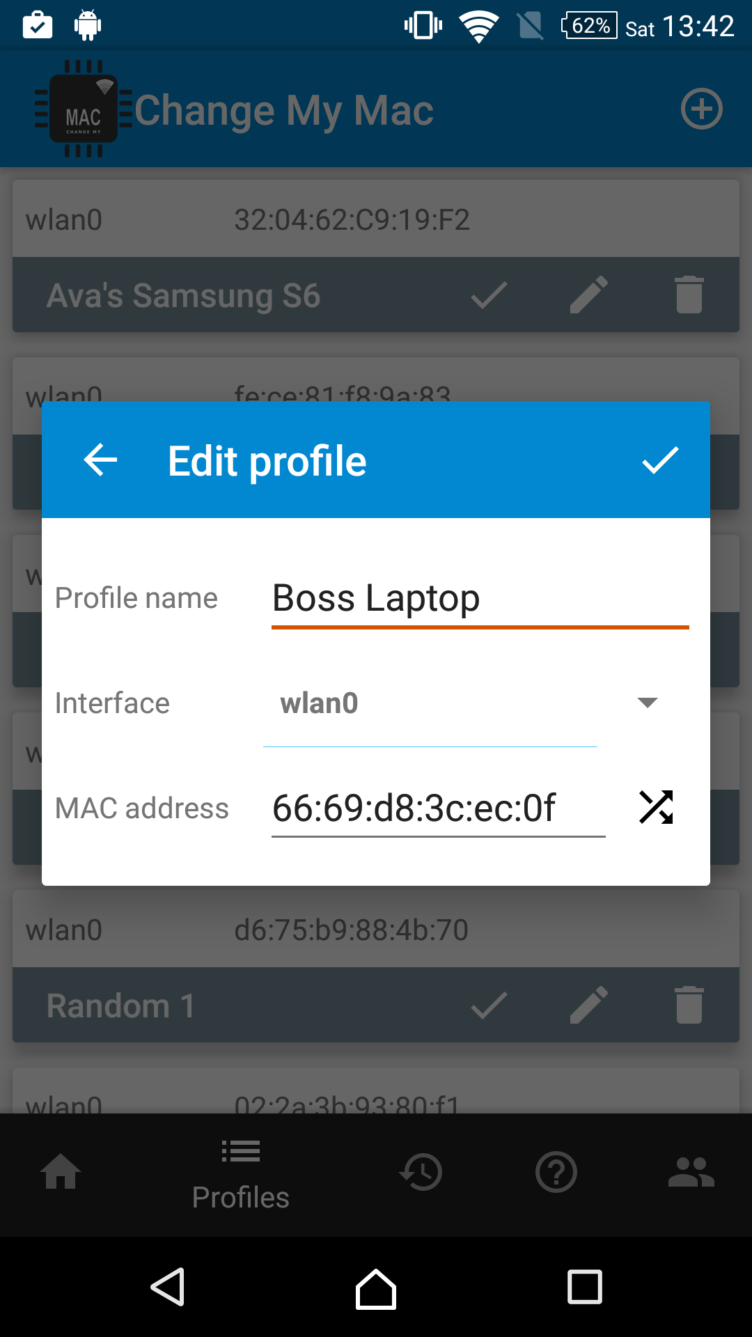 اسکرین شات 4 برنامه Change My MAC - Spoof Wifi MAC