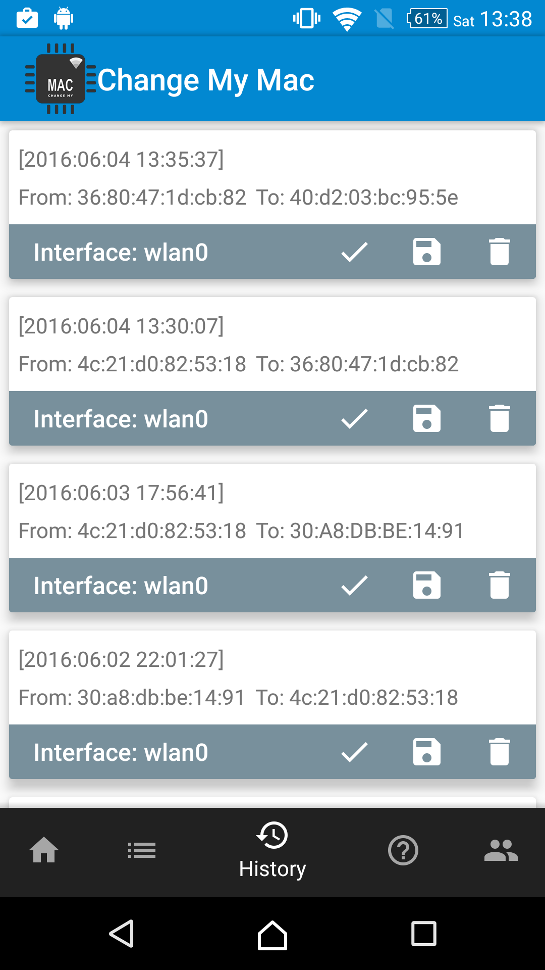 اسکرین شات 5 برنامه Change My MAC - Spoof Wifi MAC