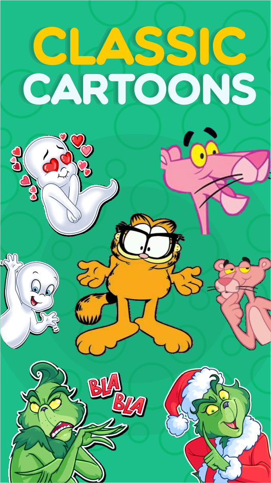 اسکرین شات 3 برنامه WASticker Animated Cartoons