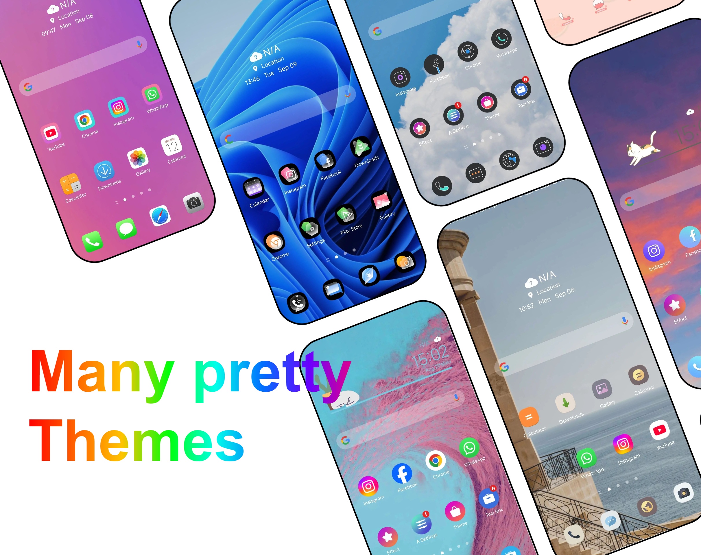اسکرین شات 2 برنامه A Launcher : Galaxy A Launcher