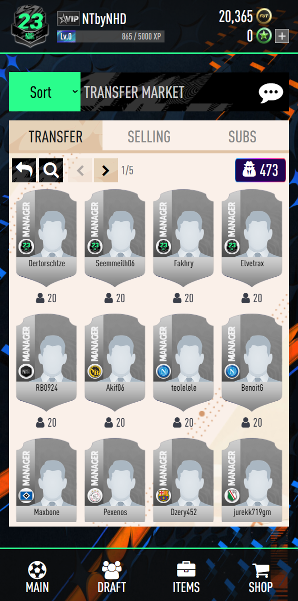 اسکرین شات 4 بازی NHDFUT 23 Draft & Pack Opener