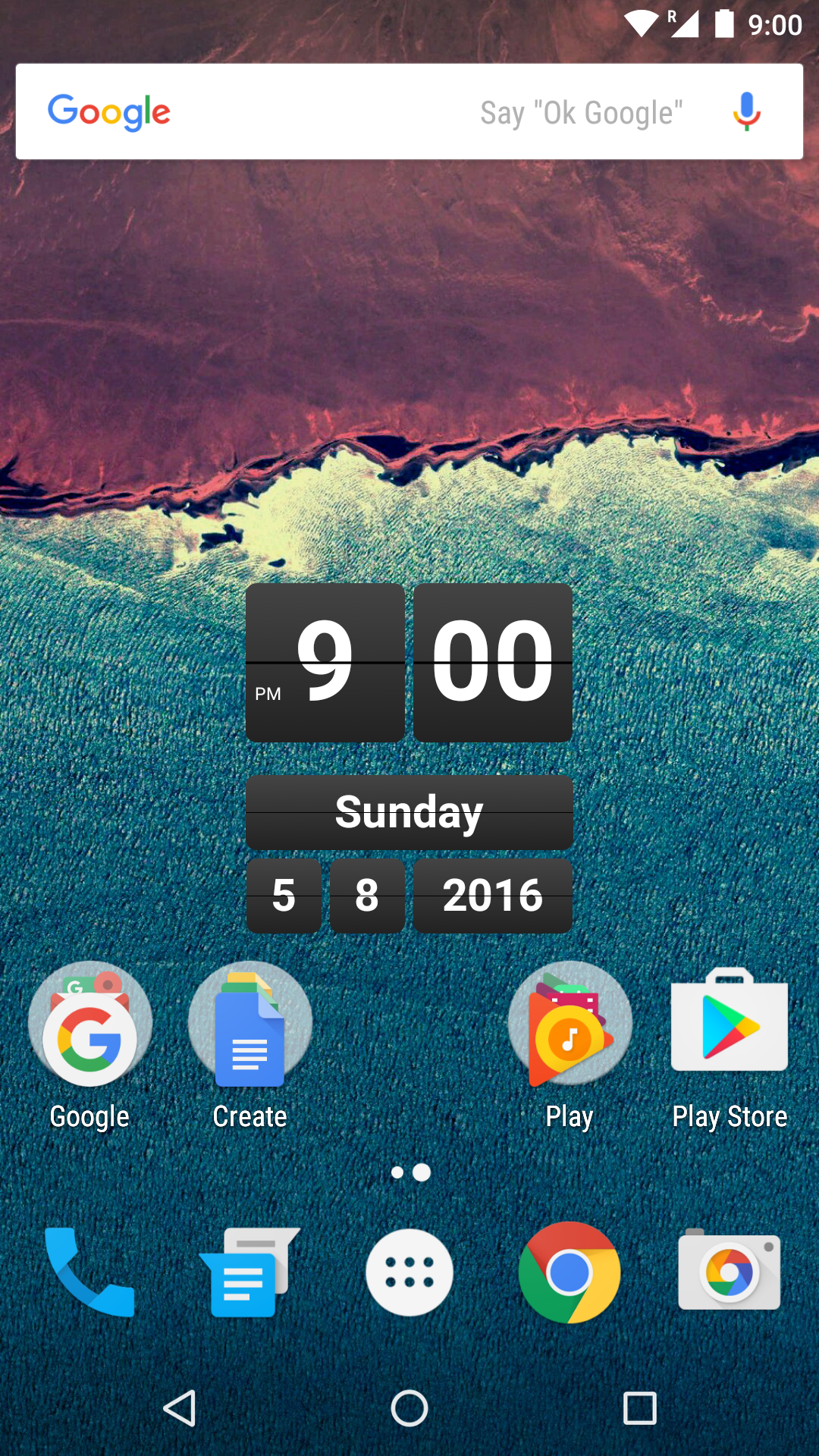 اسکرین شات 3 برنامه Retro Clock Widget