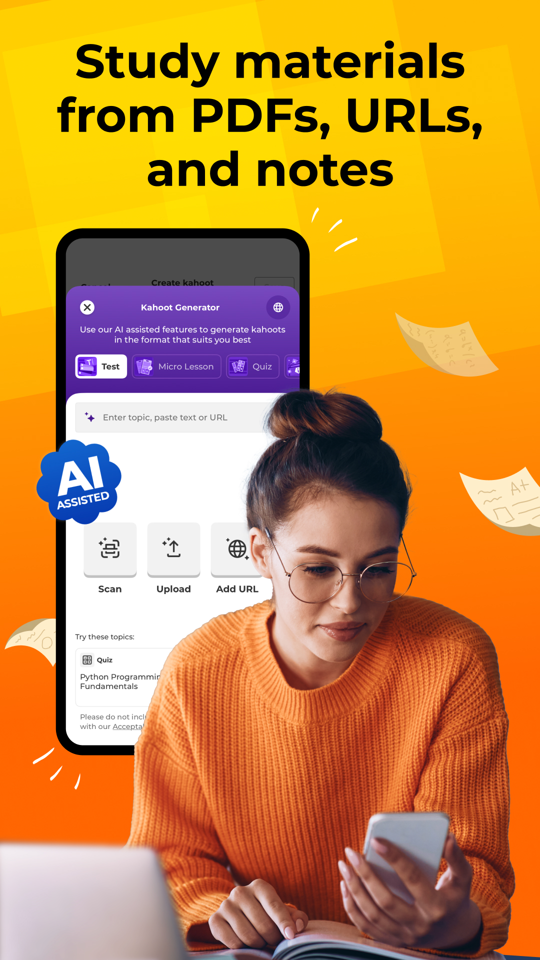 اسکرین شات 2 برنامه Kahoot! Play & Create Quizzes