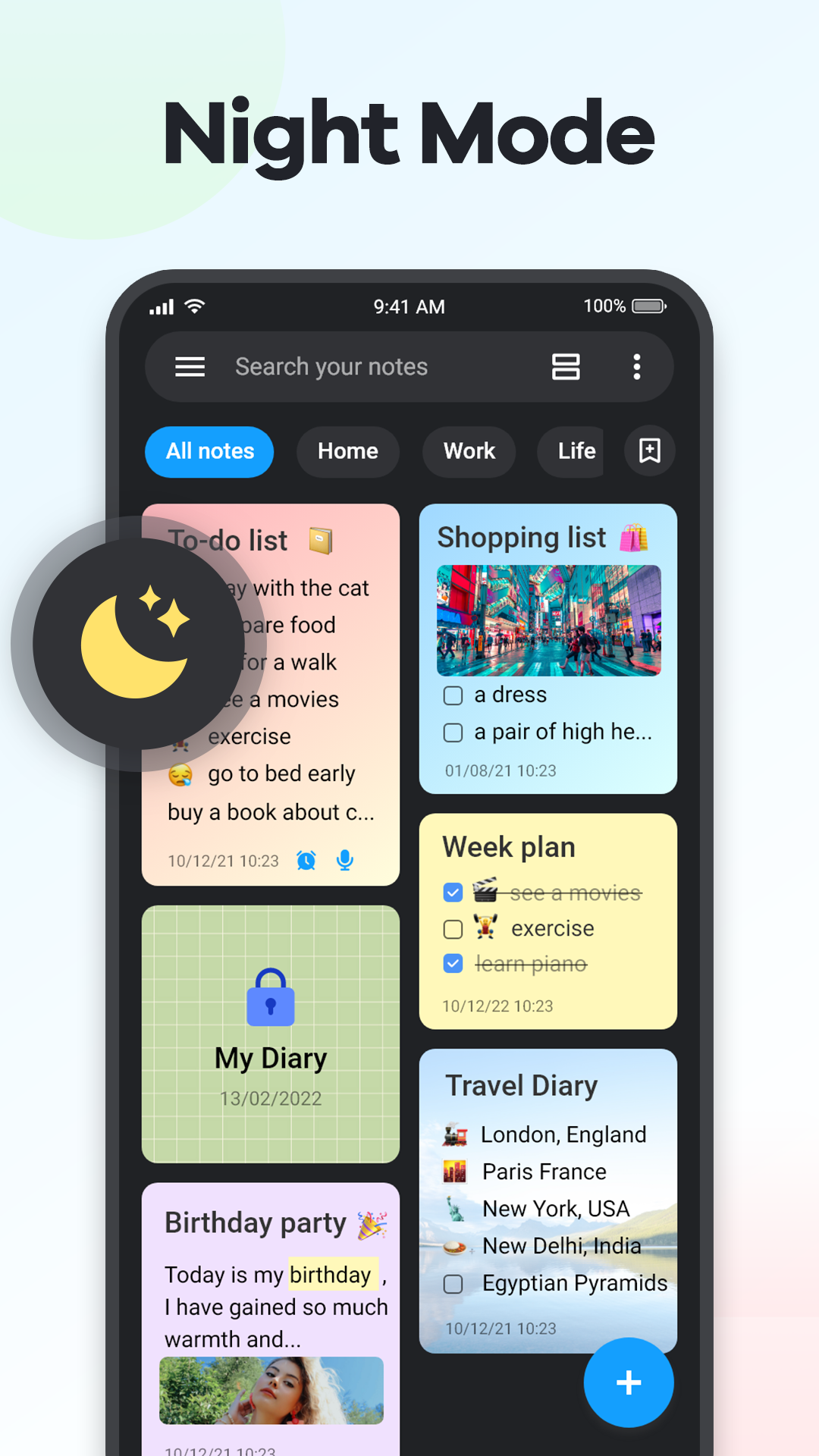 اسکرین شات 6 برنامه Notes: Easy Notebook, Notepad