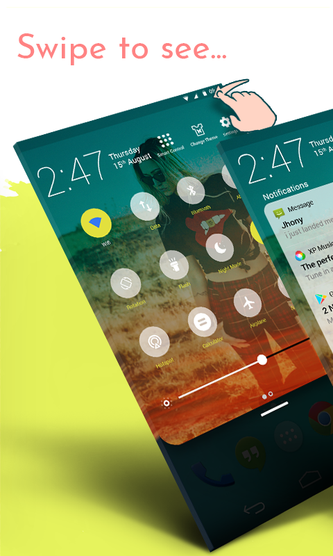 اسکرین شات 5 برنامه Notification Bar Customization