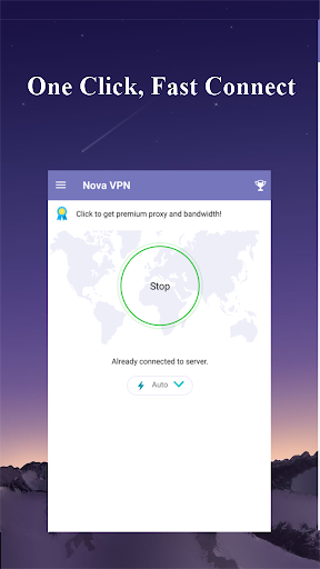 اسکرین شات 1 برنامه Nova VPN -  Free, no block & lightning speed
