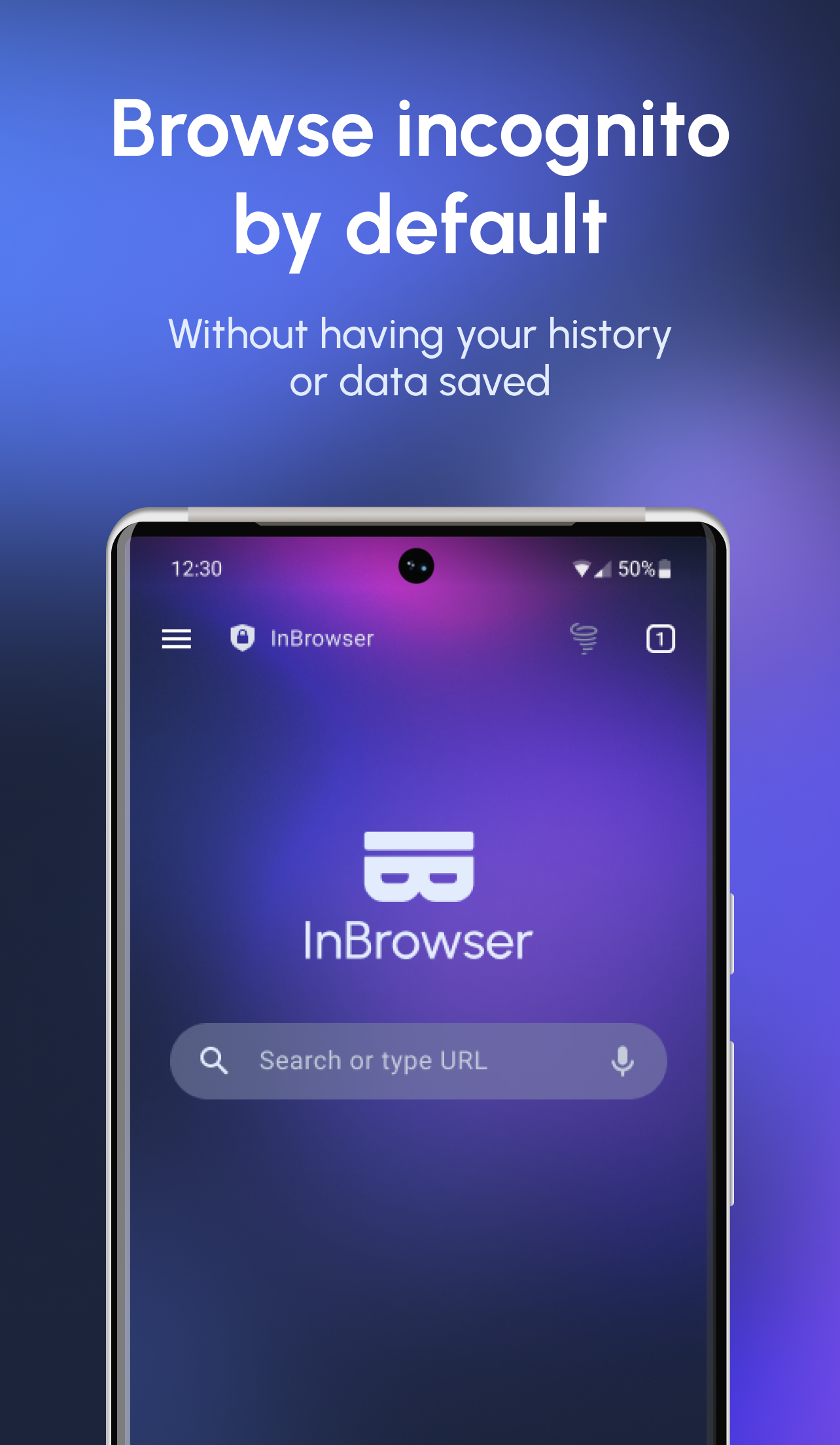 اسکرین شات 1 برنامه InBrowser - Incognito Browsing