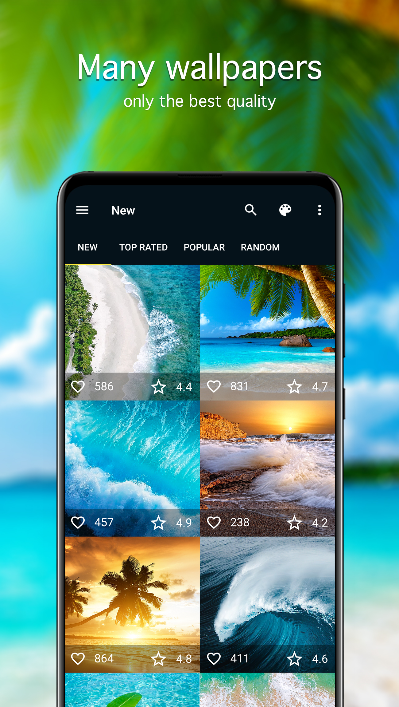 اسکرین شات 2 برنامه ⁦Ocean Wallpapers 4K⁩