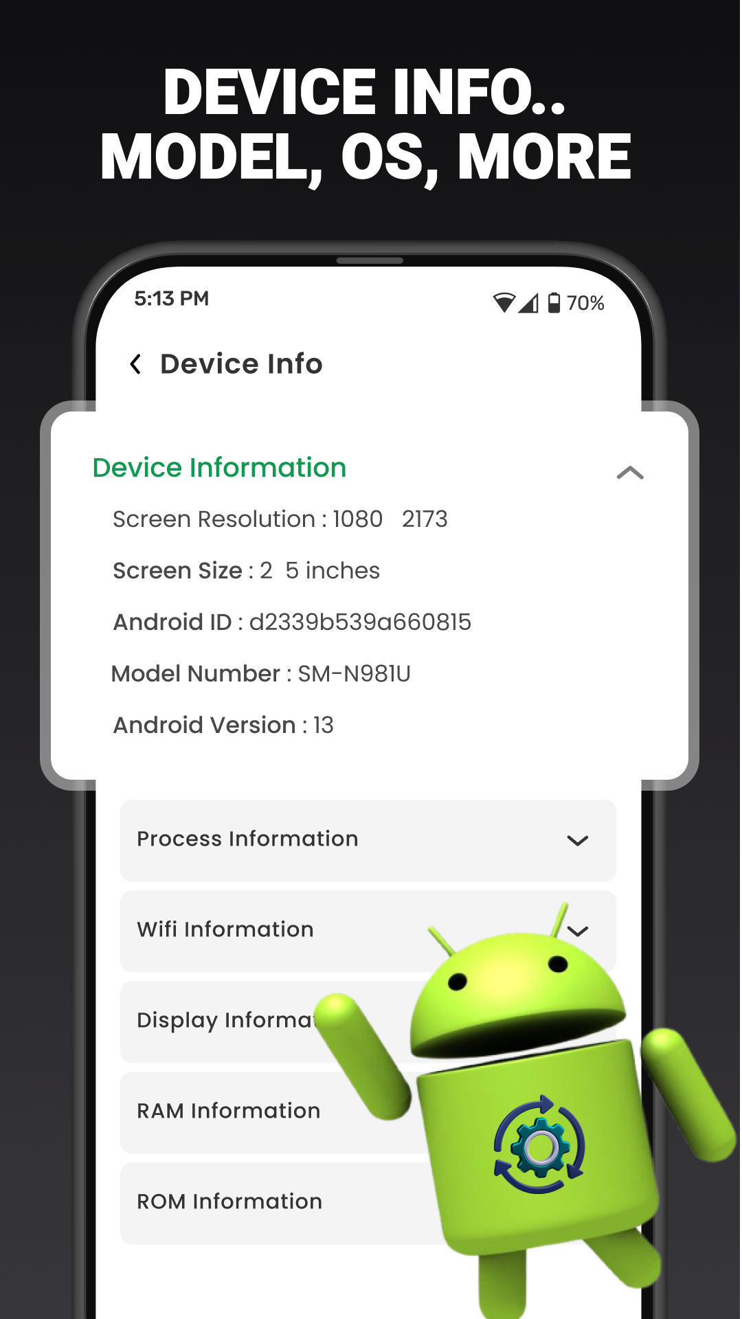 اسکرین شات 3 برنامه Phone Software Update App