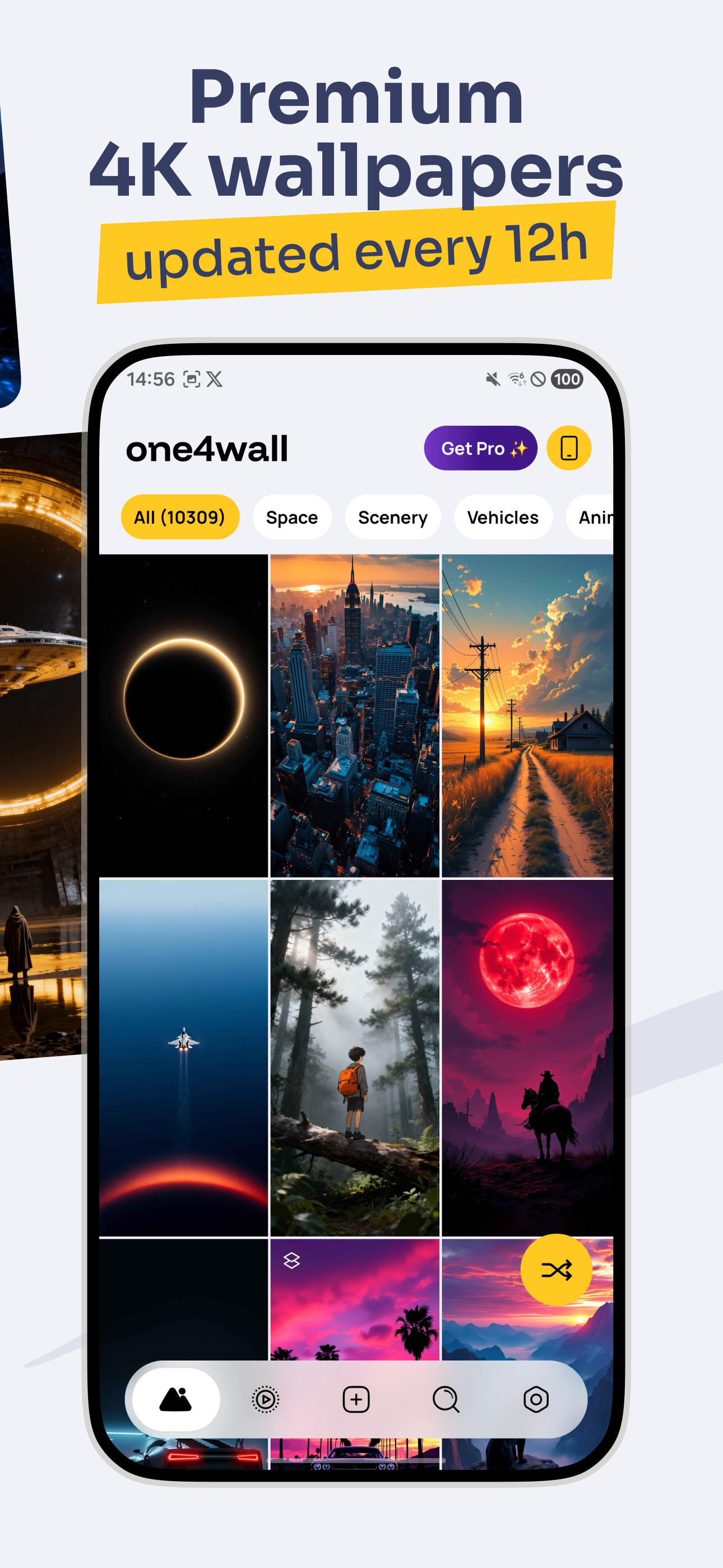اسکرین شات 4 برنامه One4Wall: 4K Wallpapers & Live