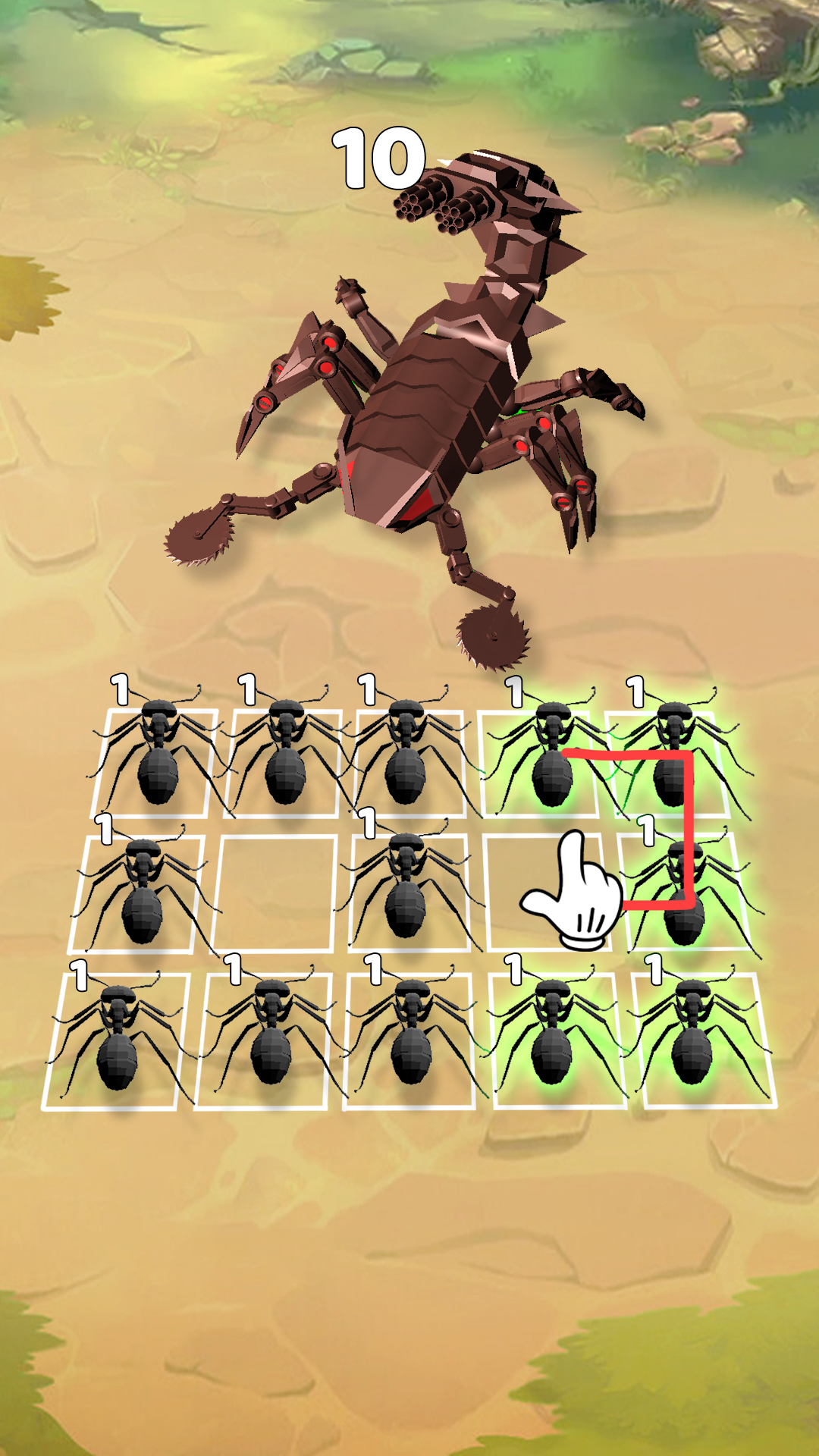 اسکرین شات 3 بازی Merge Ant: Insect Fusion