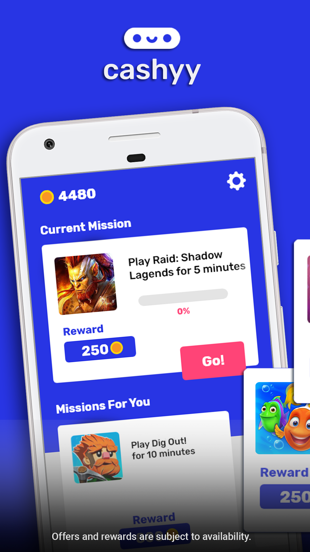 اسکرین شات 1 برنامه Cashyy - Play and win money