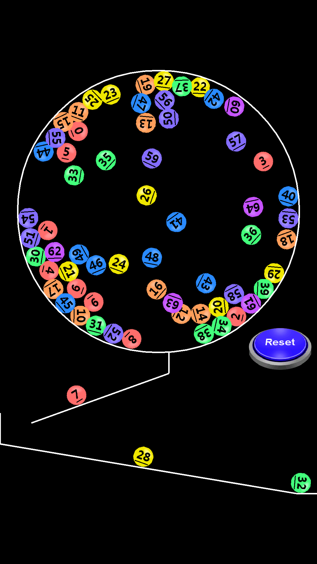 اسکرین شات 2 برنامه Lottery Machine: Number Picker