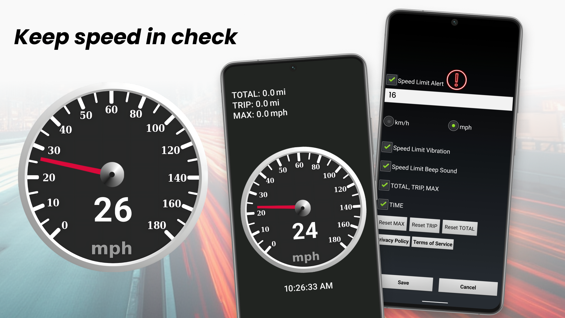 اسکرین شات 2 برنامه GPS Speedometer