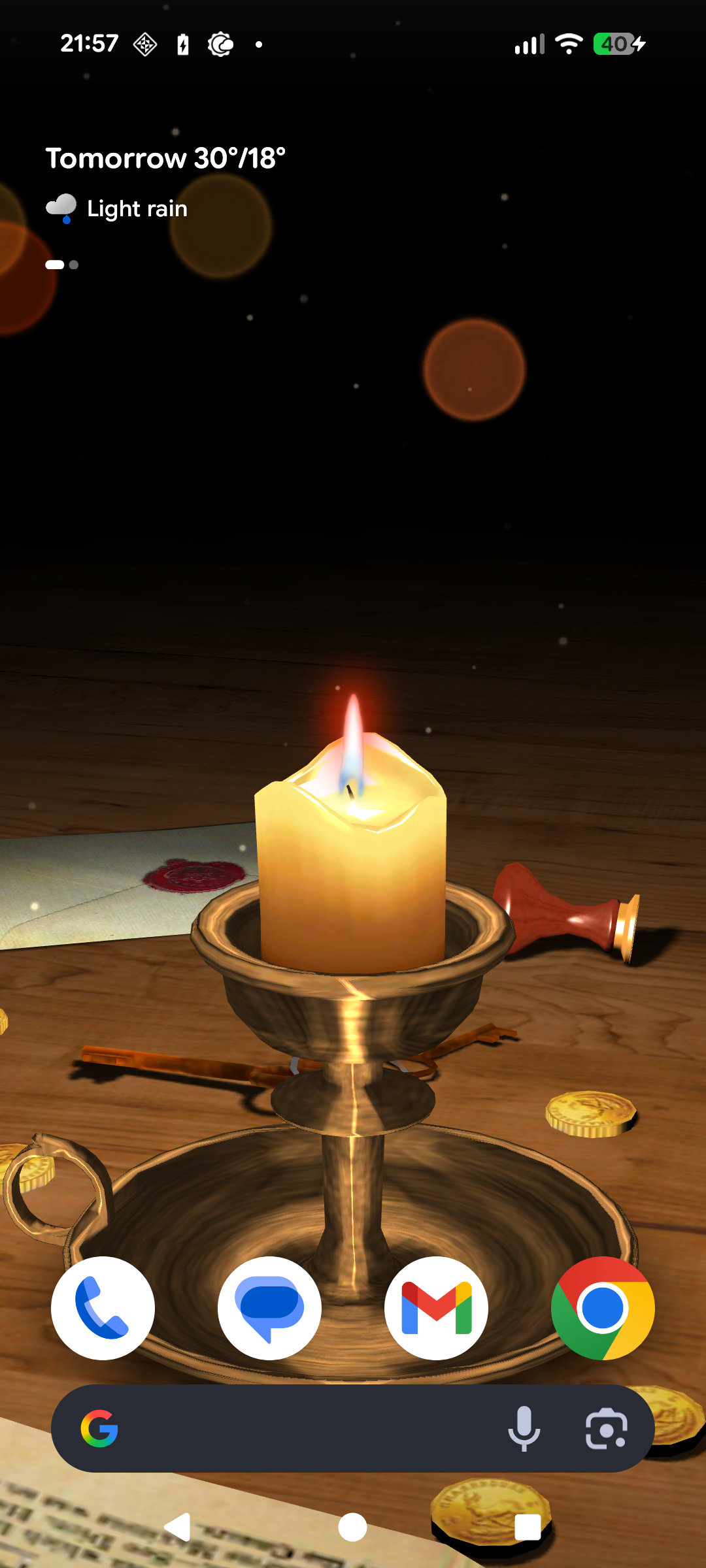 اسکرین شات 2 برنامه 3D Melting Candle