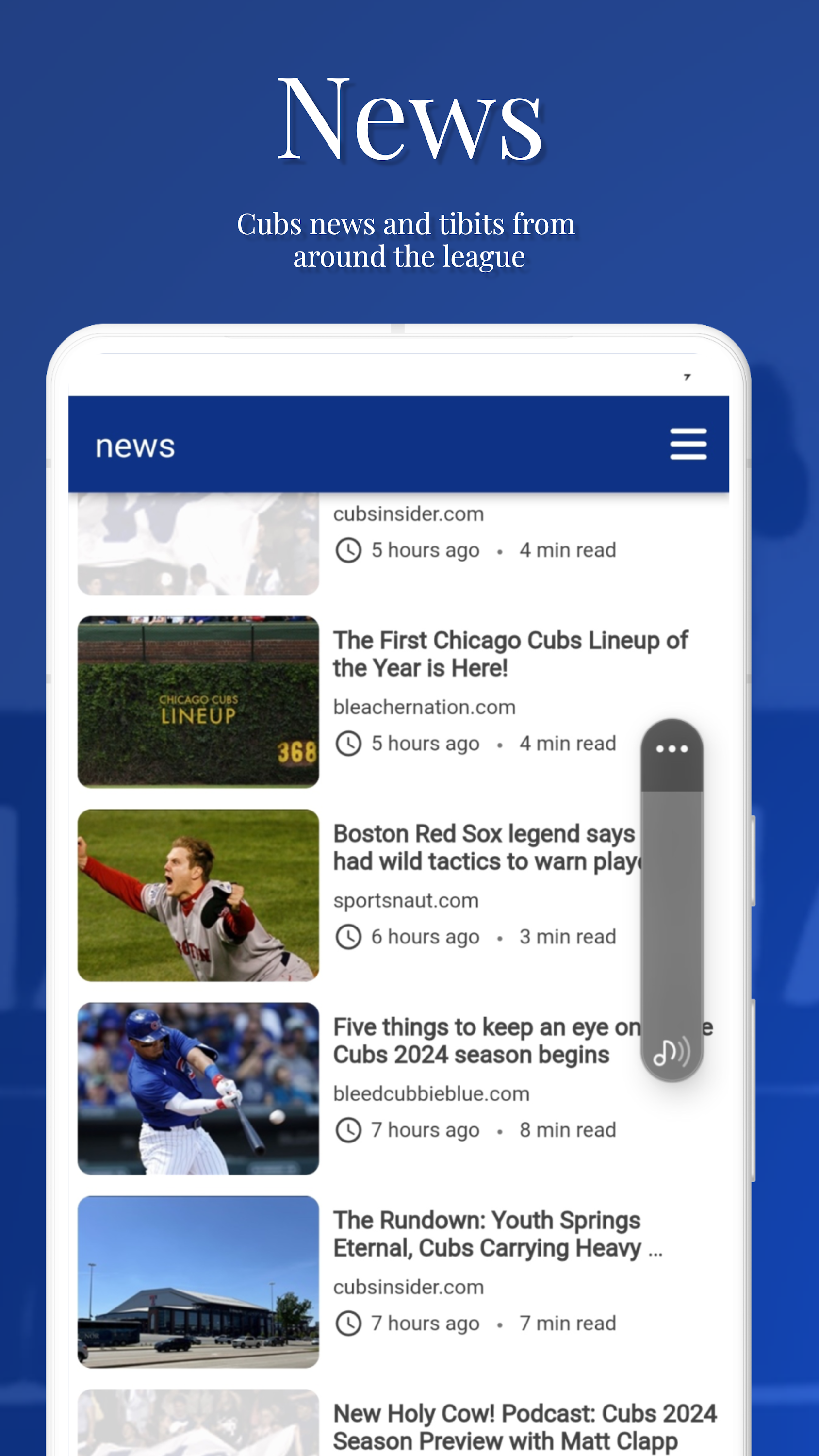 اسکرین شات 1 برنامه Chicago Baseball Cubs Edition