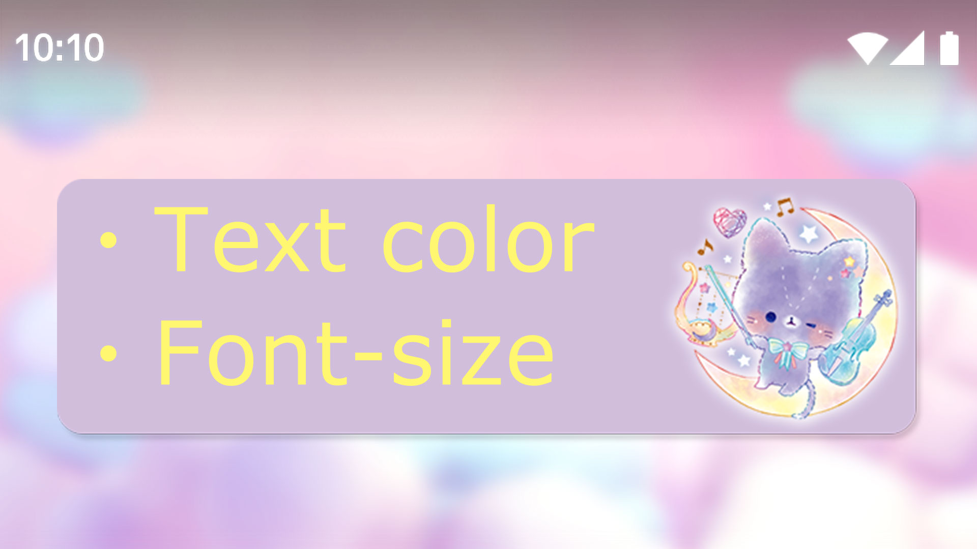 اسکرین شات 3 برنامه Kawaii Memo Sticky Note Widget