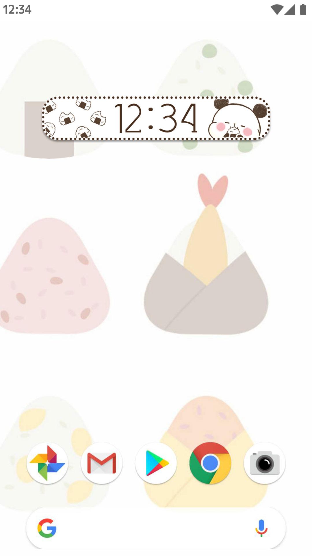 اسکرین شات 2 برنامه Digital Clock Mochimochi Panda