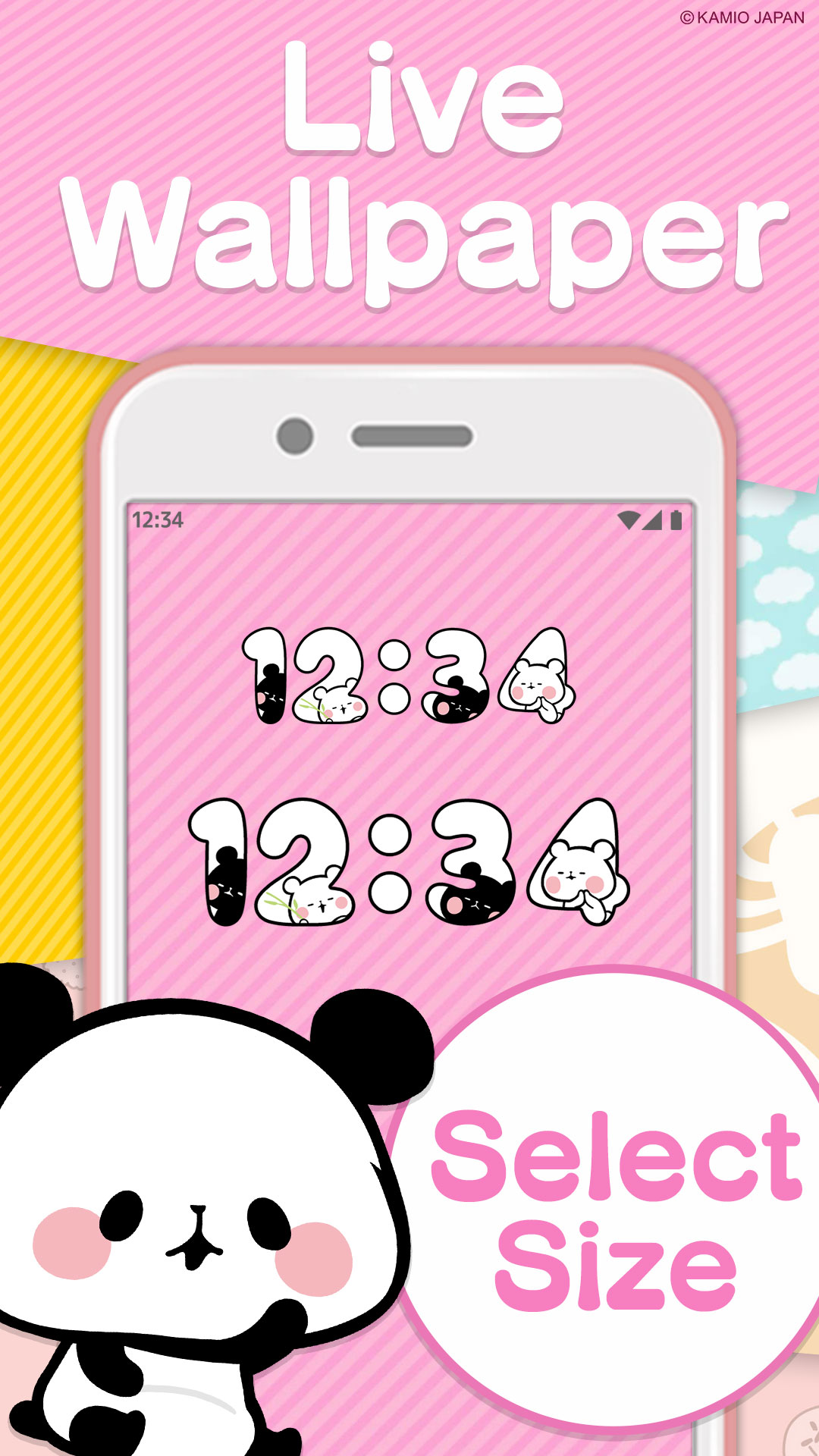 اسکرین شات 8 برنامه Panda Clock: Digital Widget