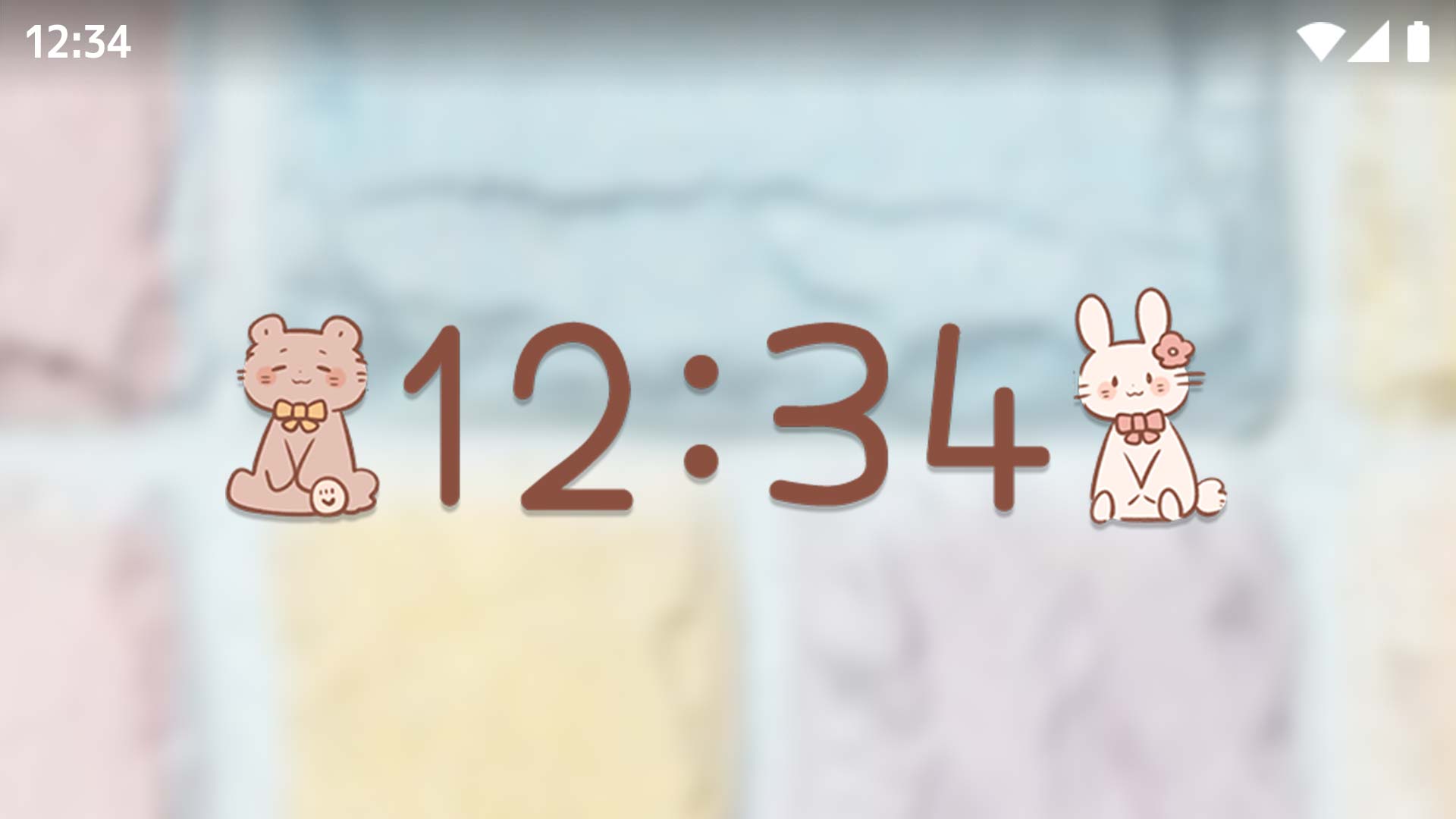 اسکرین شات 7 برنامه Cute Digital Clock: Sunao