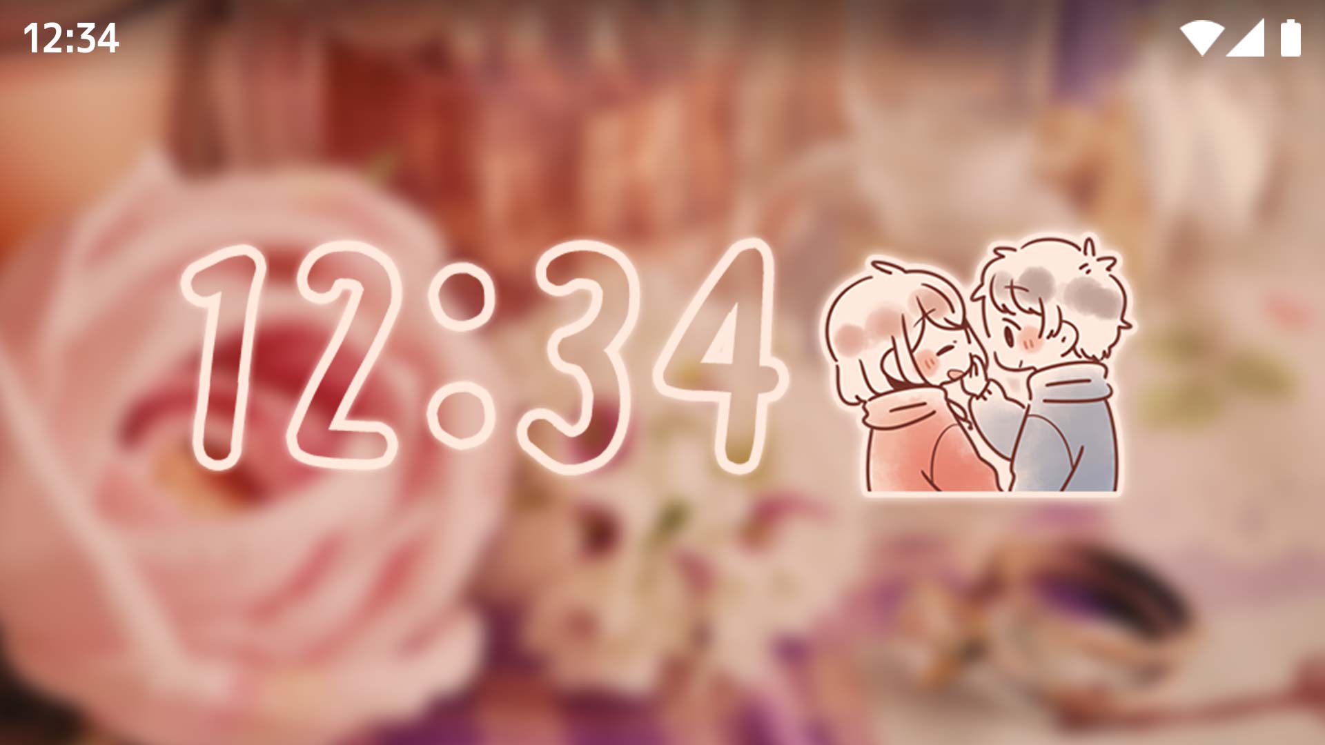 اسکرین شات 6 برنامه Cute Digital Clock: Sunao