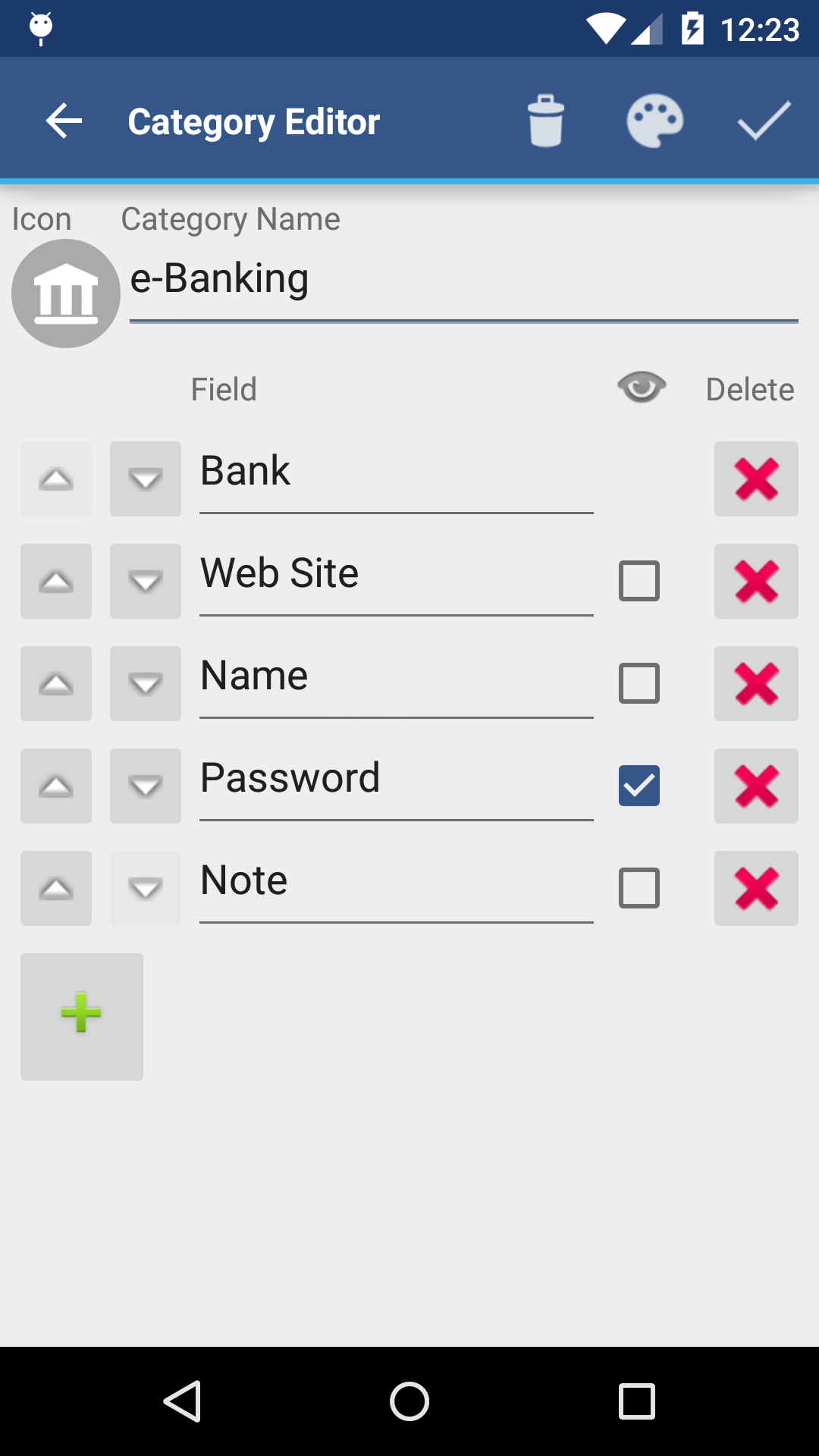 اسکرین شات 6 برنامه aWallet Password Manager