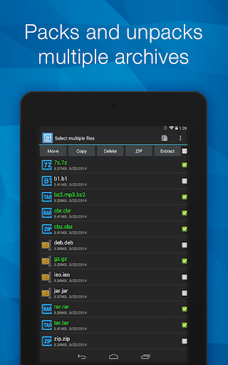اسکرین شات 6 برنامه B1 Archiver zip rar unzip