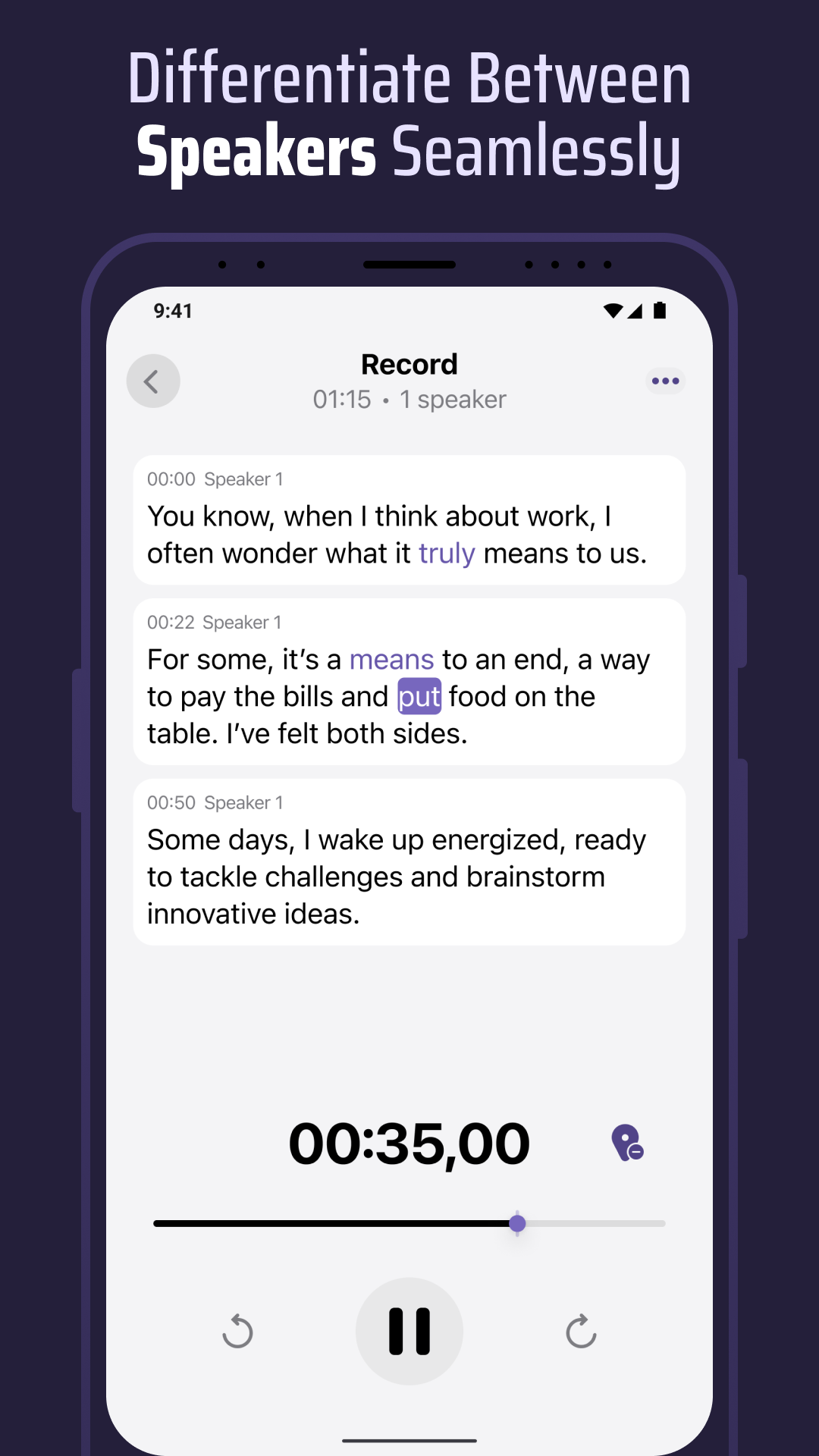 اسکرین شات 4 برنامه Voice & Transcribe - QuickVox